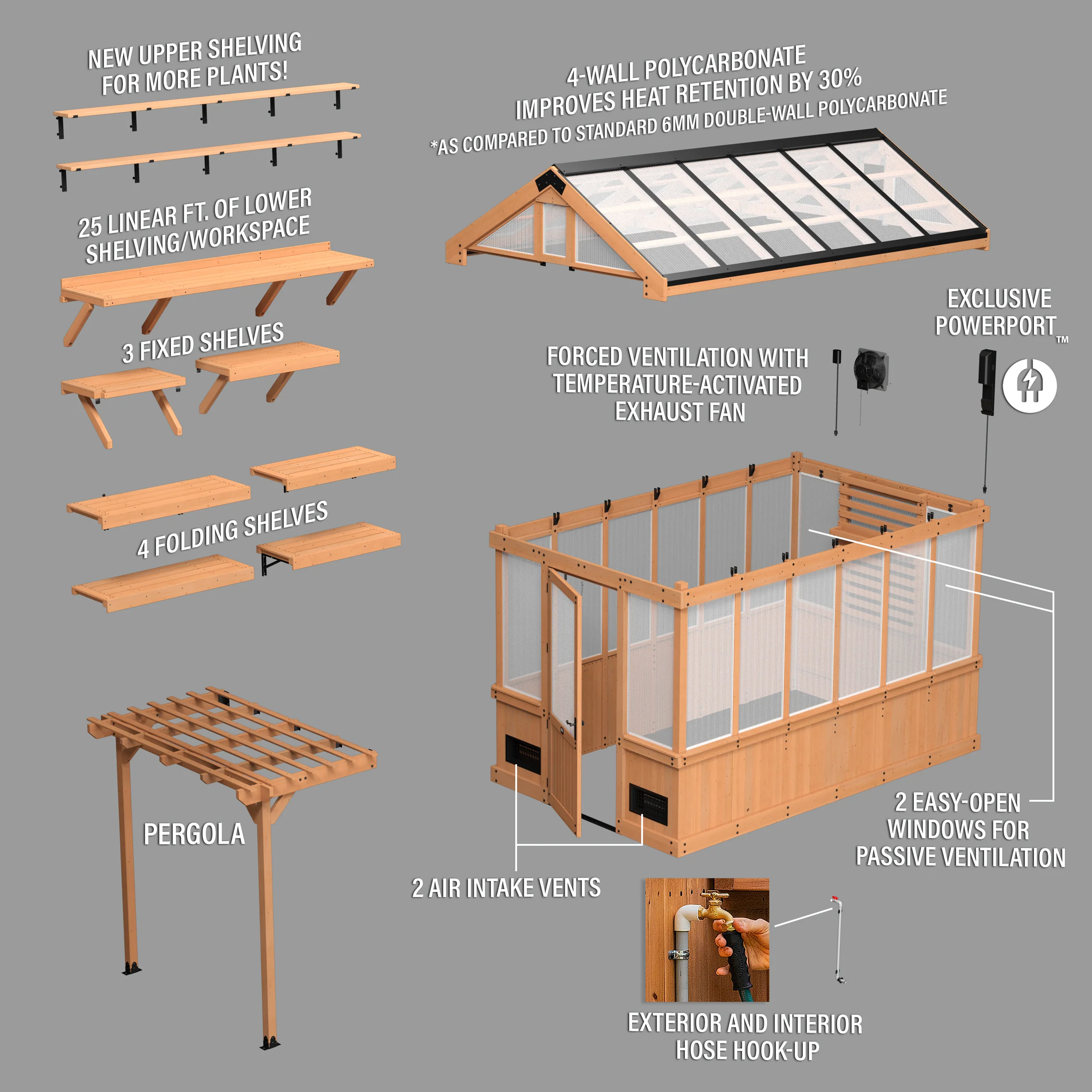 Bellerose Greenhouse (11ft x 7ft) - Image 14