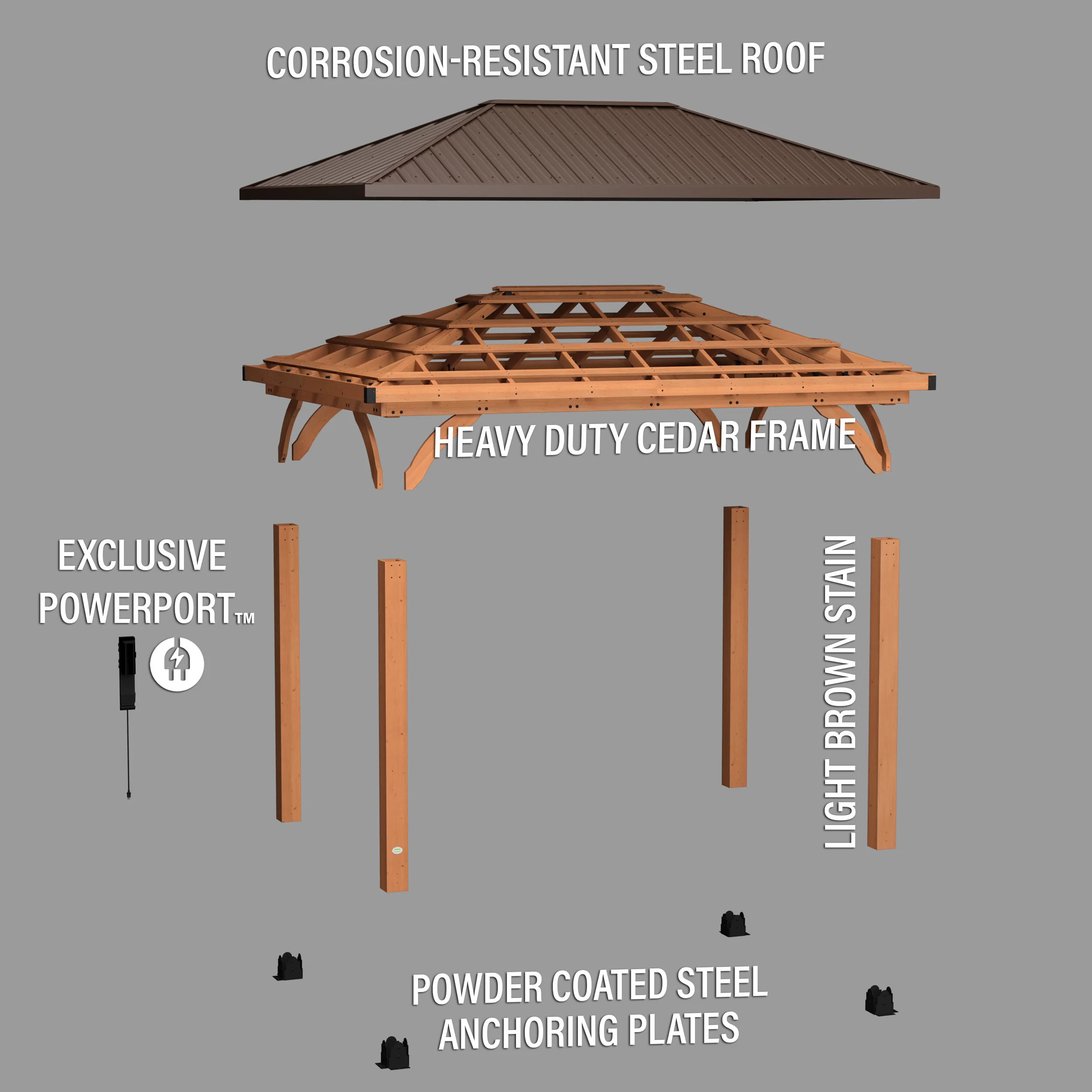 Barrington 14ft x 10ft Gazebo - Image 8