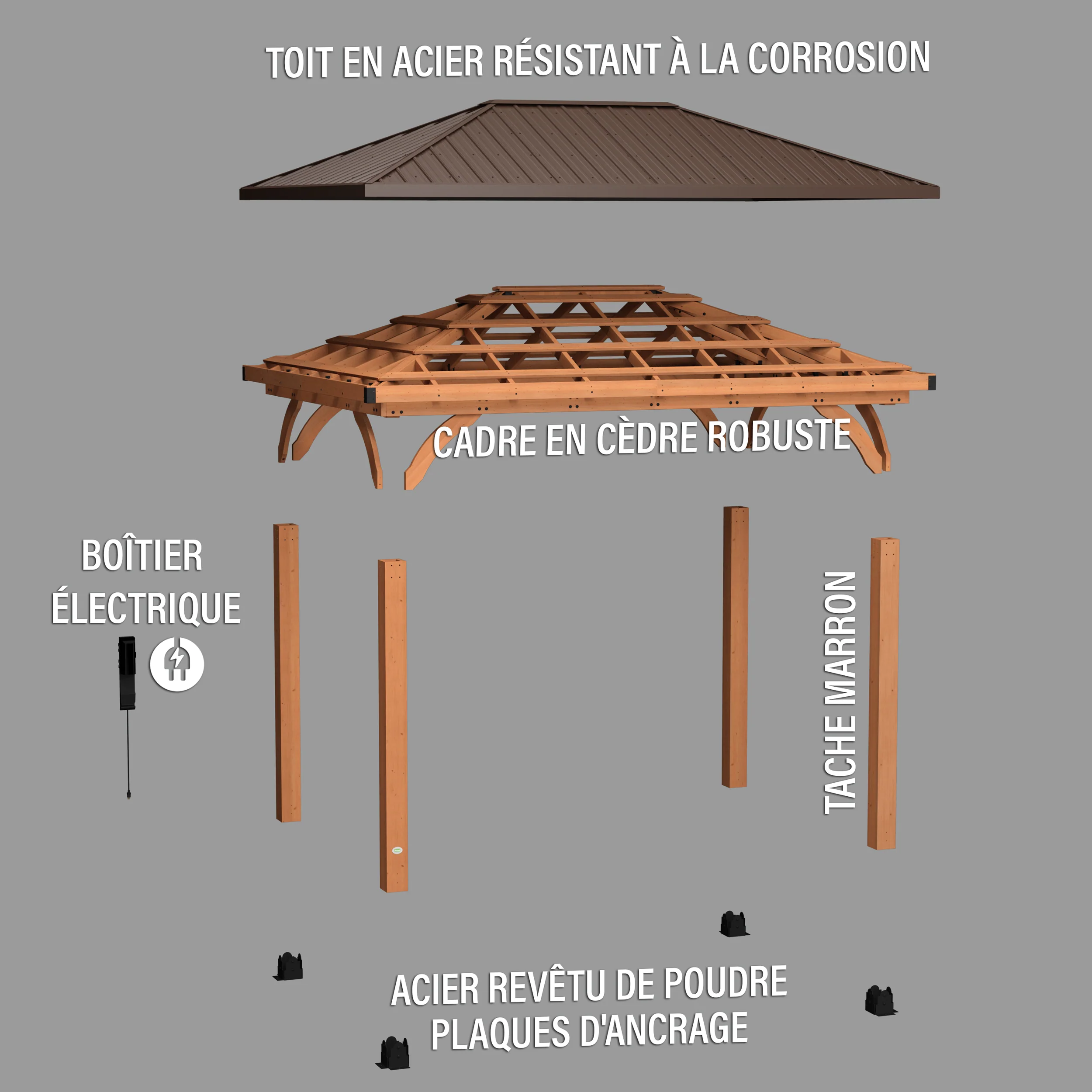 Barrington 14ft x 10ft Gazebo - Image 9