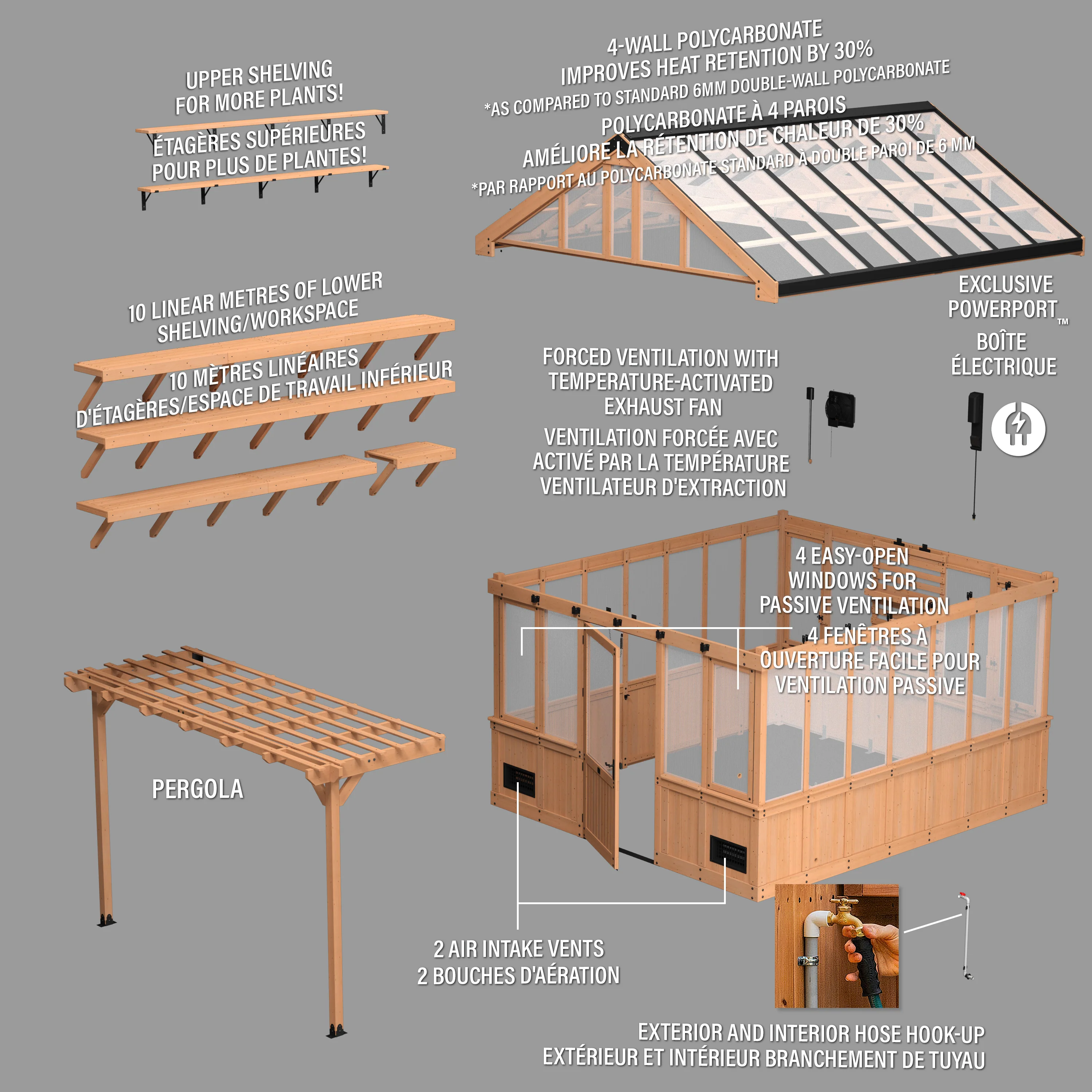 Bellerose XL Greenhouse (13ft x 11ft) - Image 15