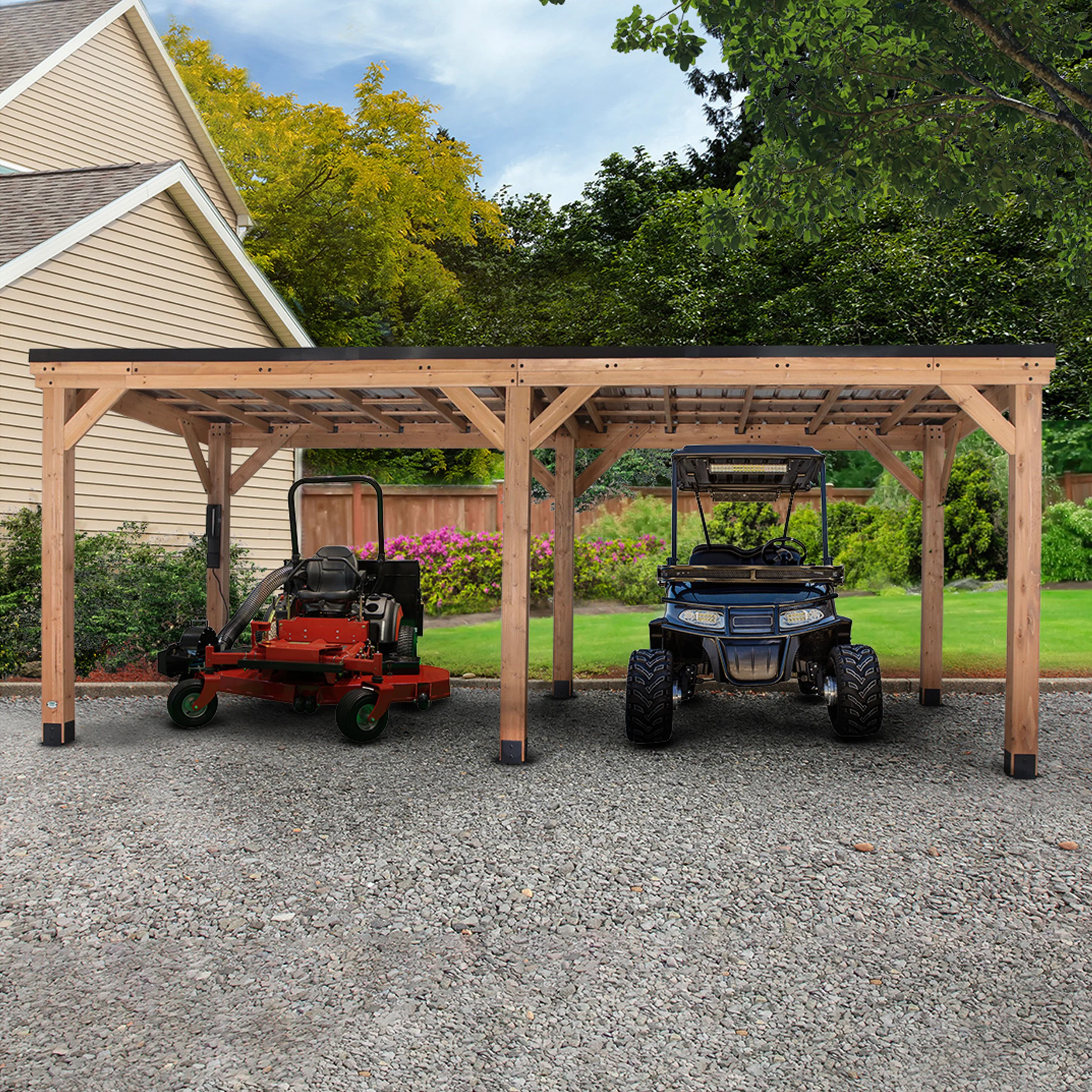 Arcadia 20ft x 9.5ft Slope Roof Gazebo - Image 5