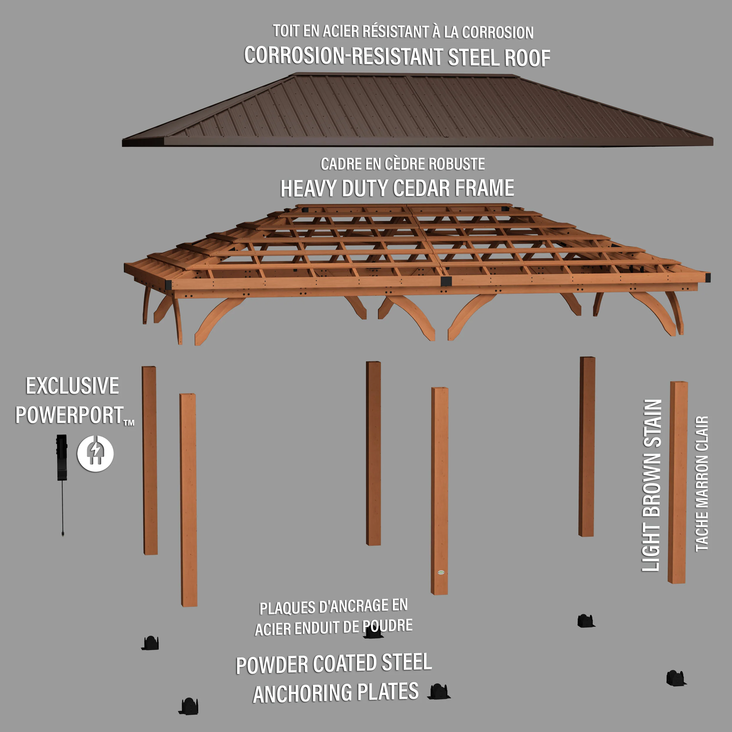 Barrington 20ft x 12ft Carport/Gazebo - Image 14