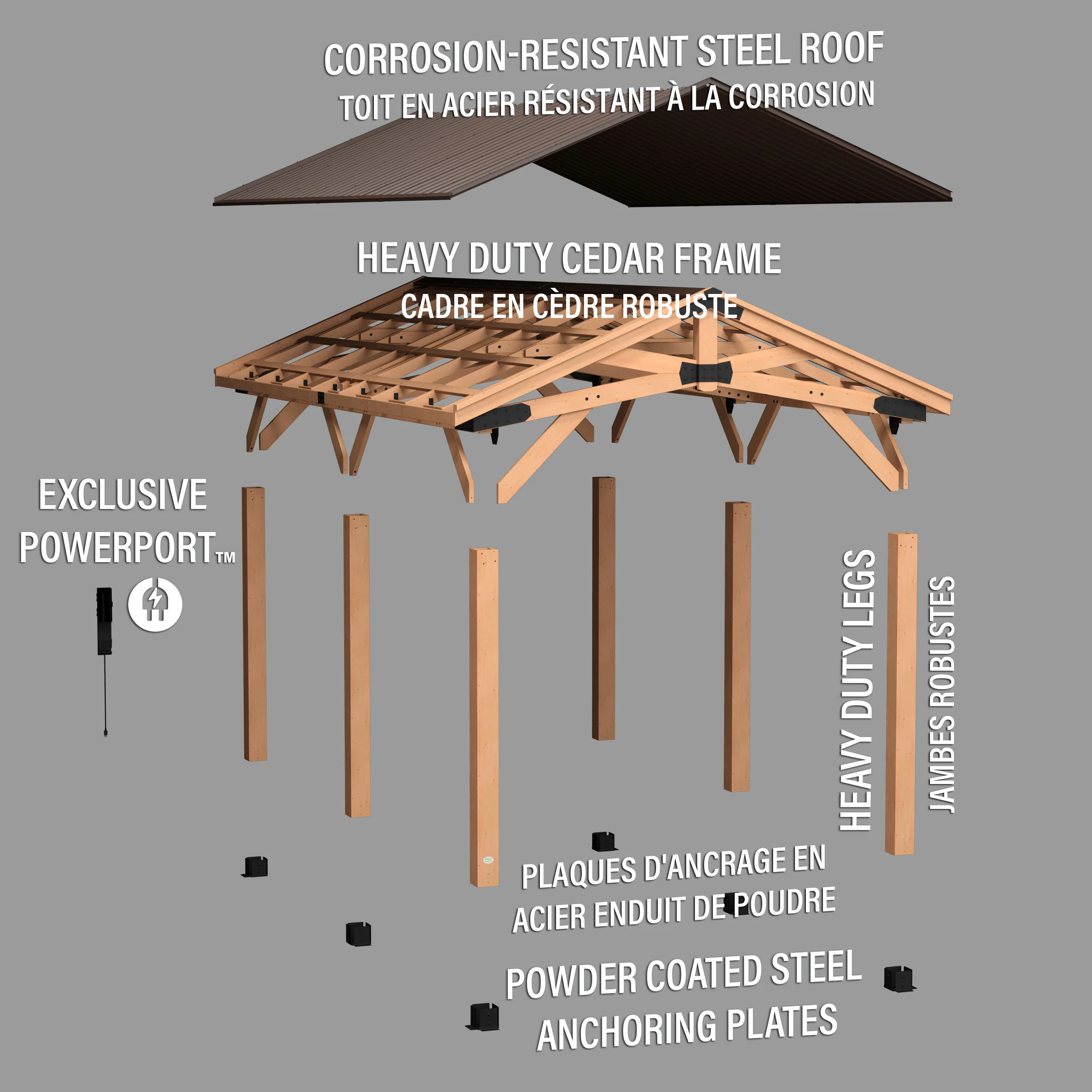 Norwood 20ft x 12ft Carport/Gazebo - Image 11