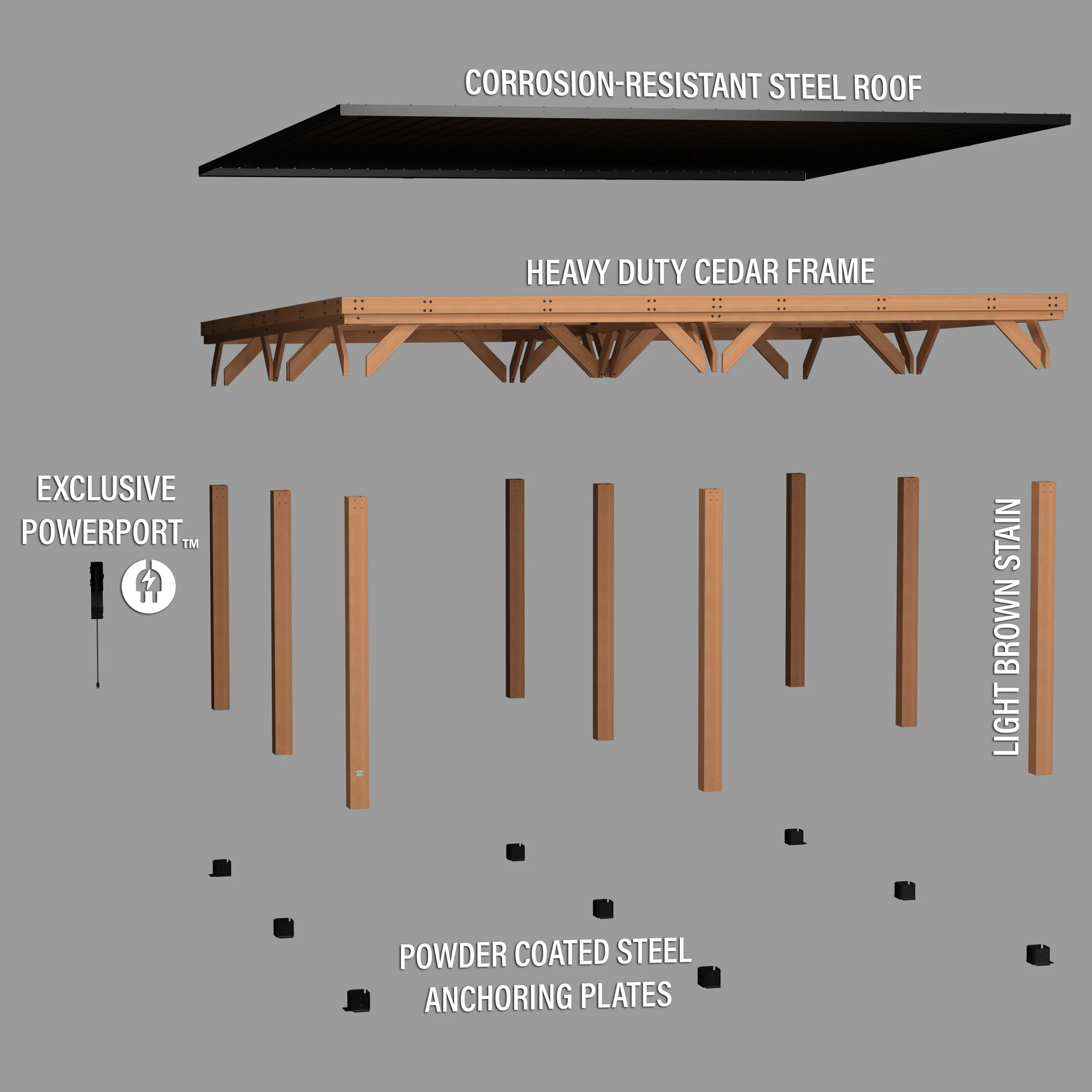 Kingsport 20ft x 20ft Carport - Image 12