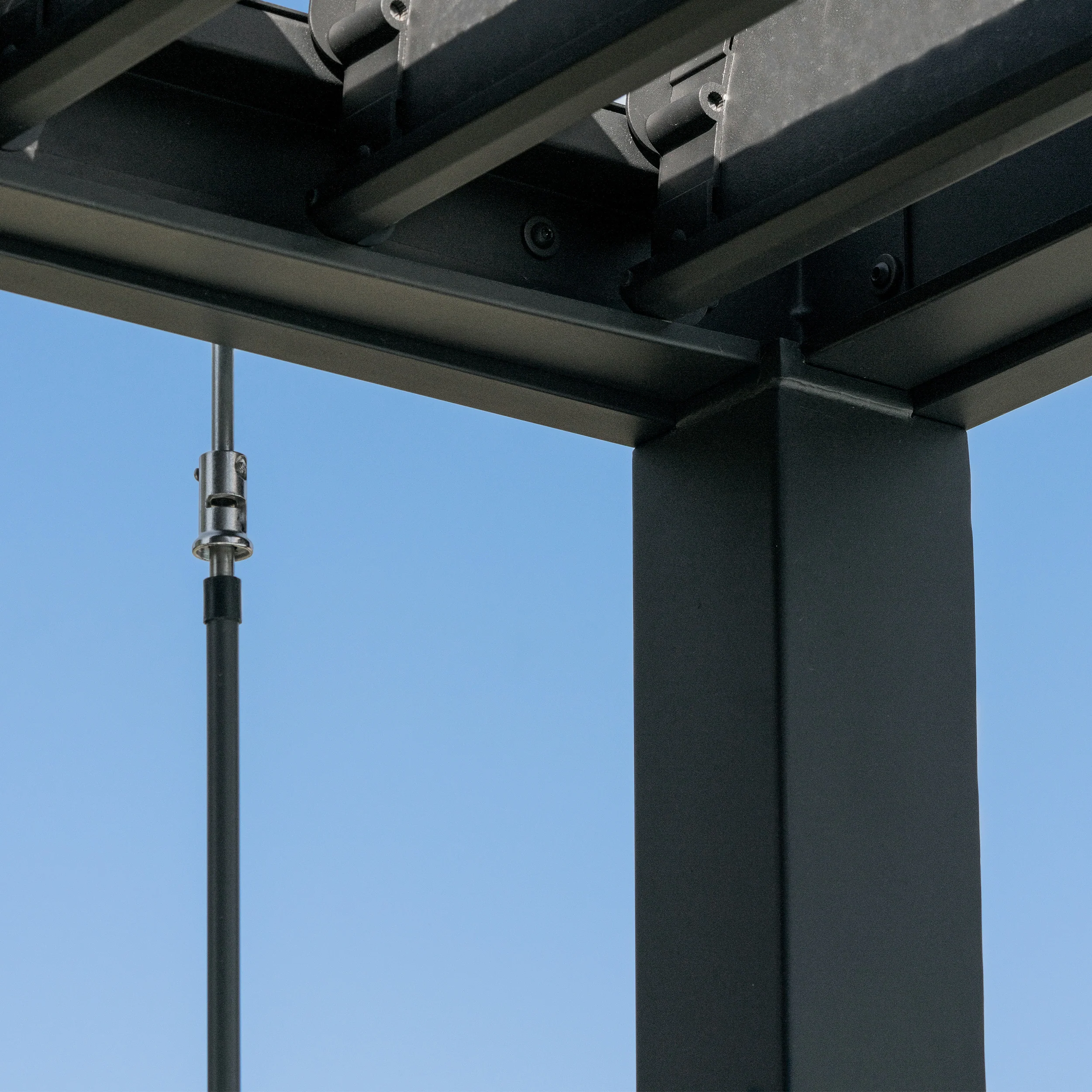 Sarasota 20ft x 10ft Steel Louvered Pergola - Image 12