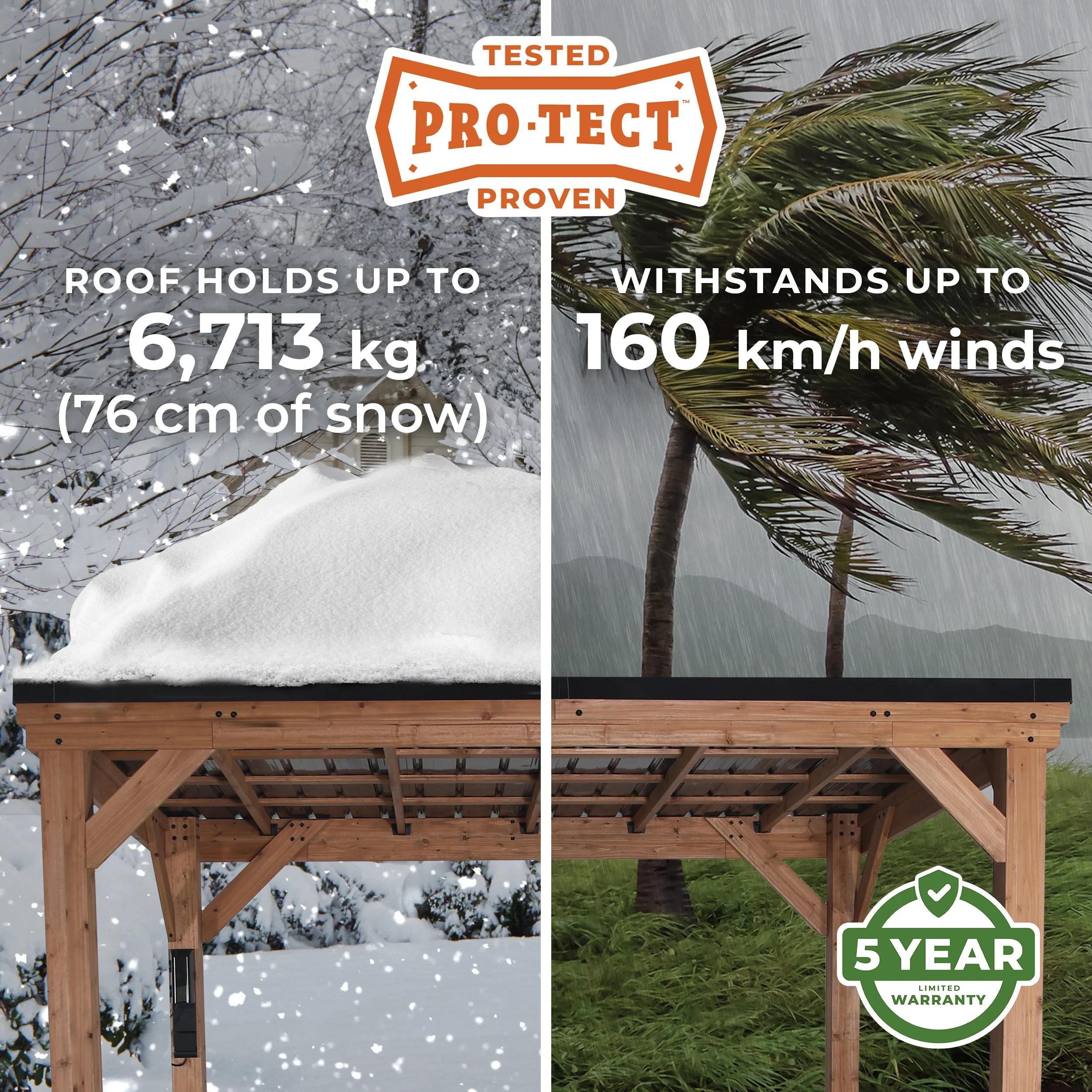 Arcadia 24ft x 12ft Sloped Roof Gazebo - Image 3