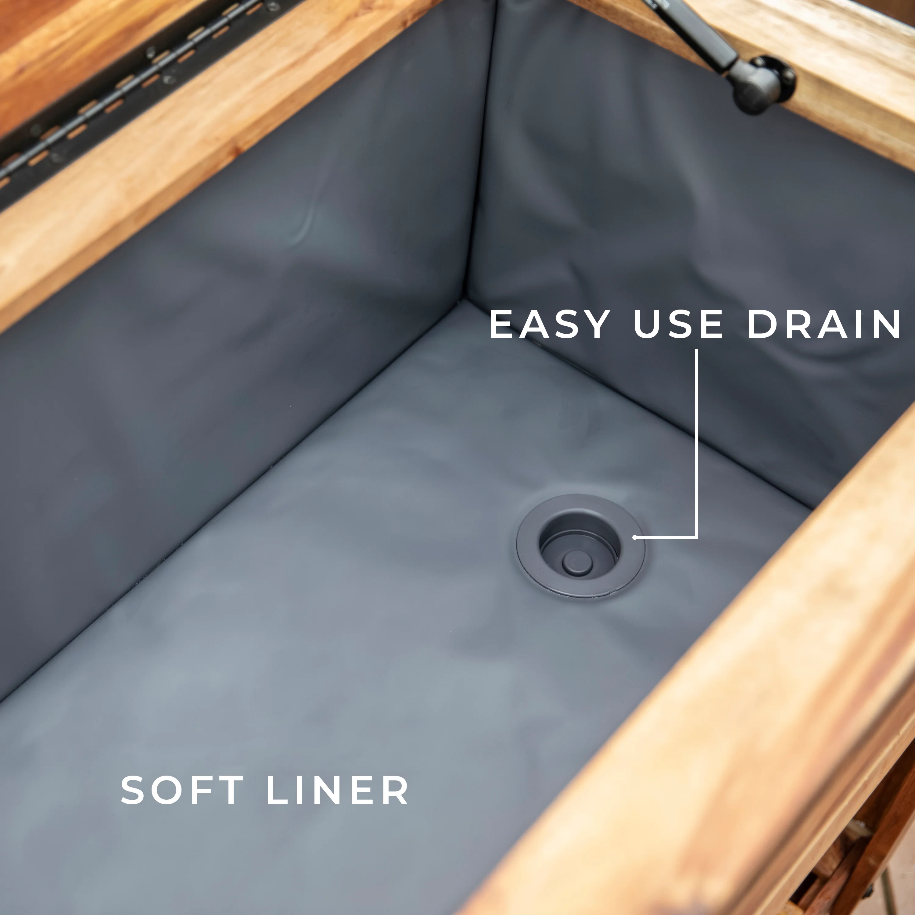 94.6L Patio Cooler-Acacia - Image 3