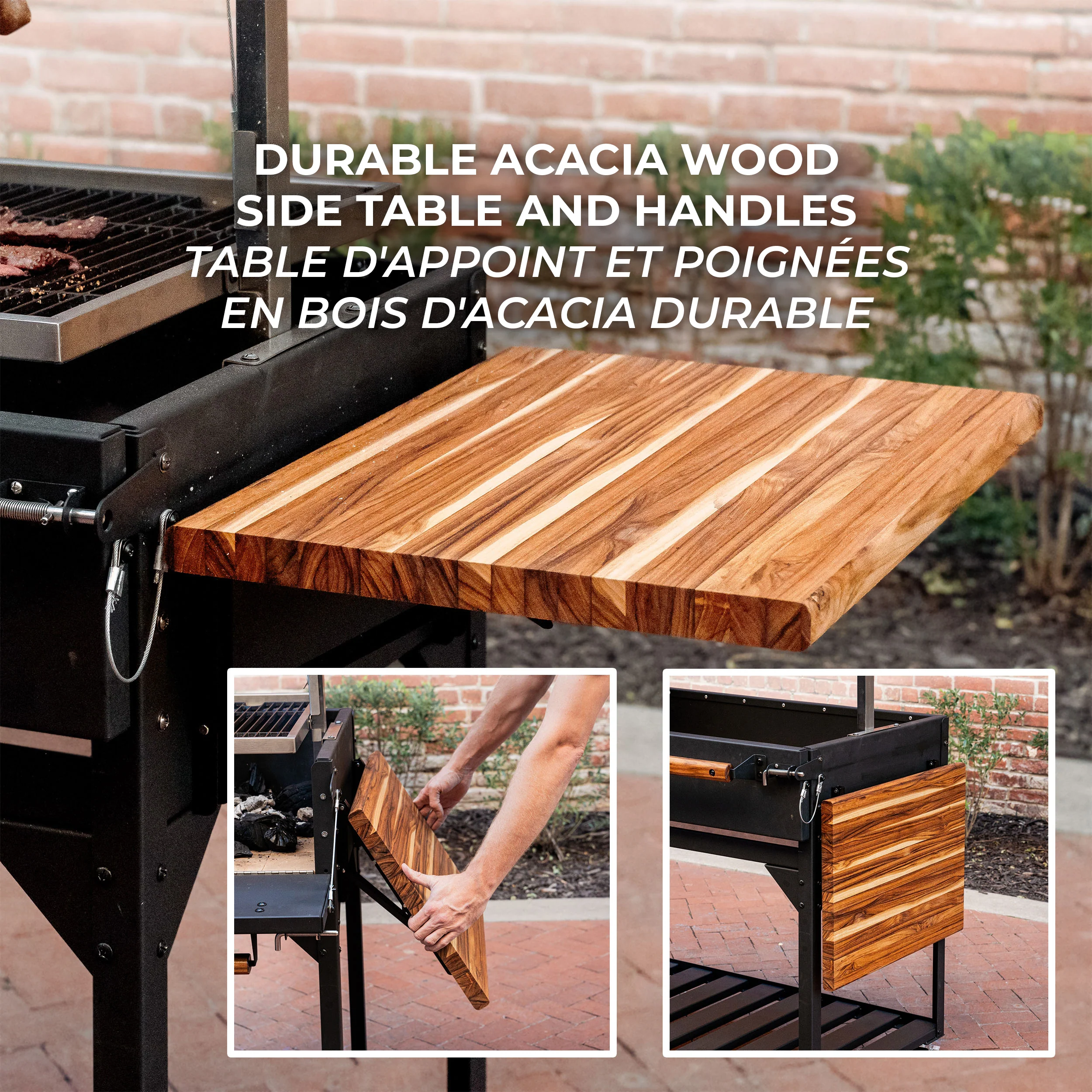 Premium Argentine/Santa Maria BBQ Grill with Wood Fire and Charcoal Grill - Image 8