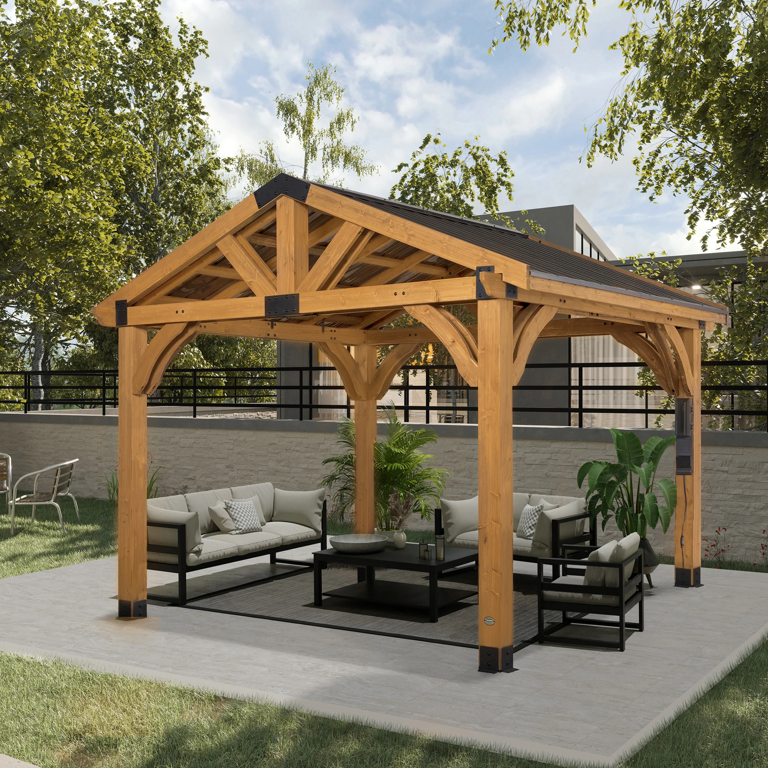 Arlington 12ft x 10ft Gazebo with Electric - Image 8