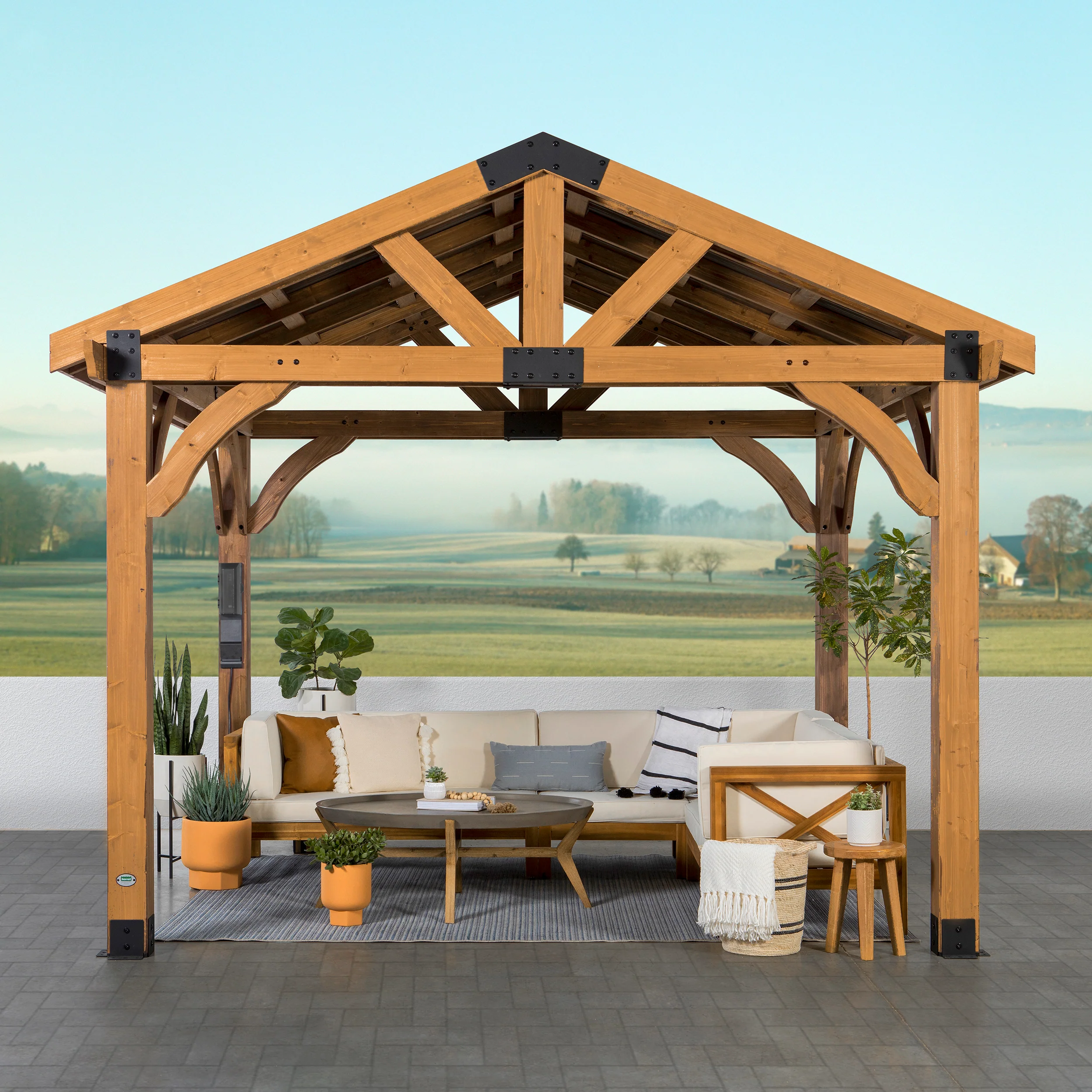 Arlington 12ft x 10ft Gazebo with Electric - Image 9
