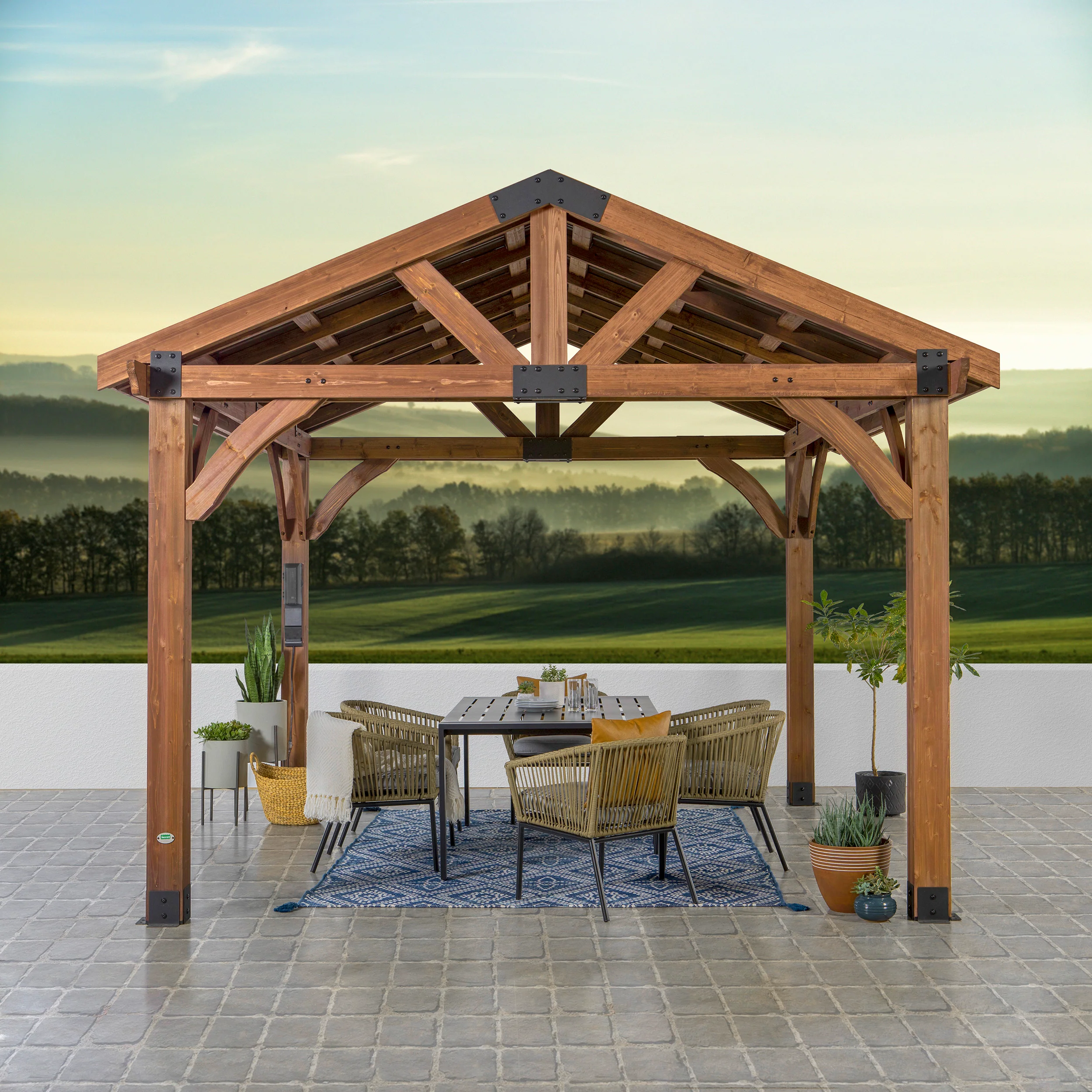 Arlington 12ft x 12ft Gazebo with Electric - Image 7