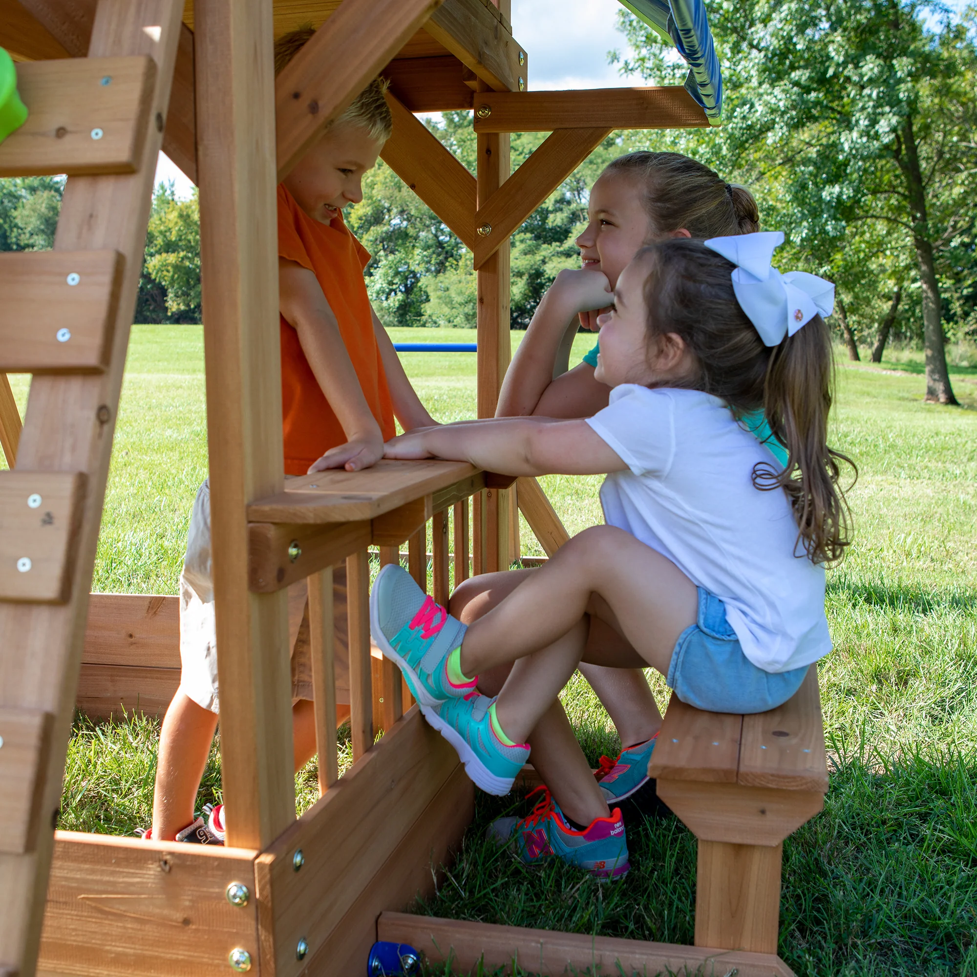 Beach Front Wooden Swing Set - Image 7