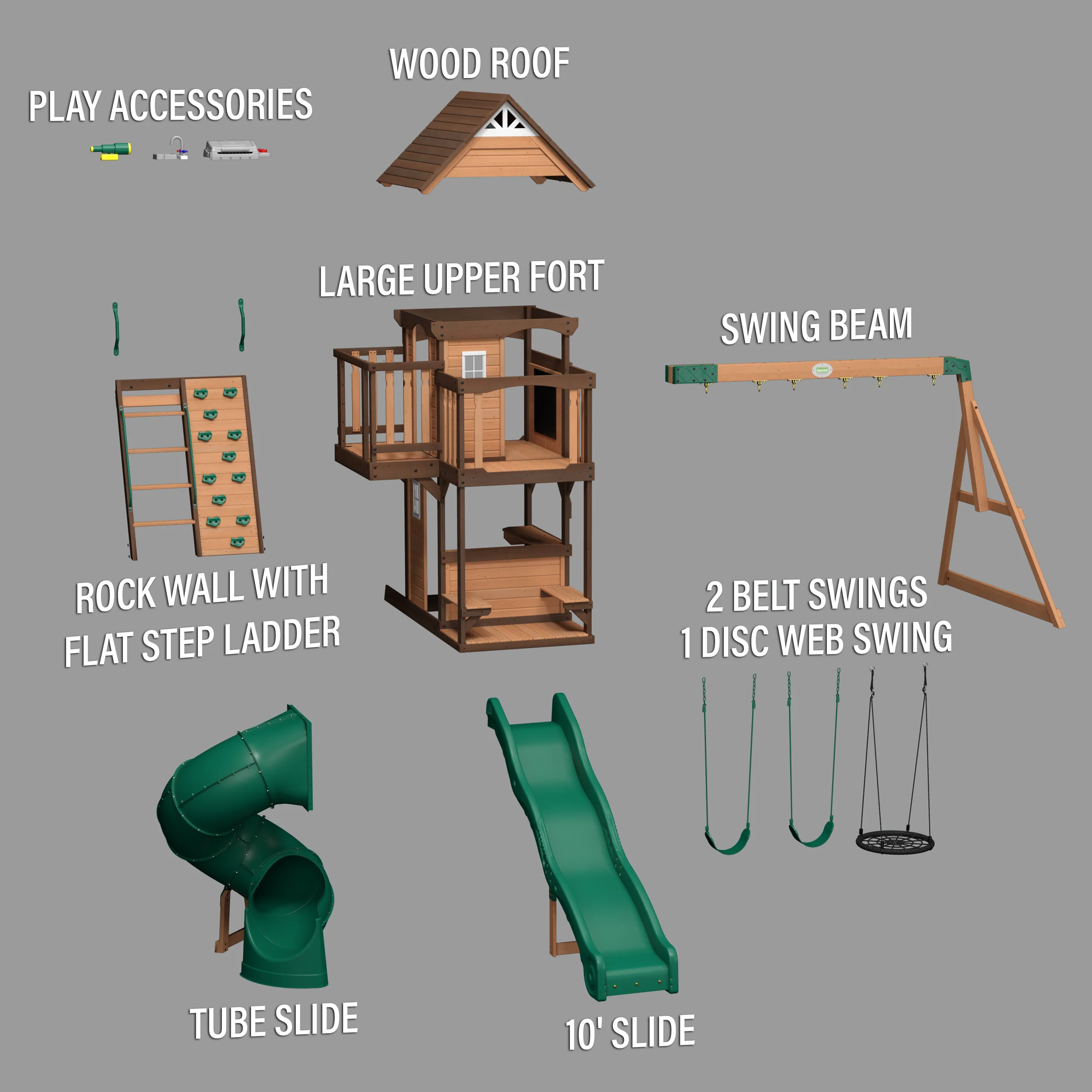 Cedar Cove Swing Set - Image 11