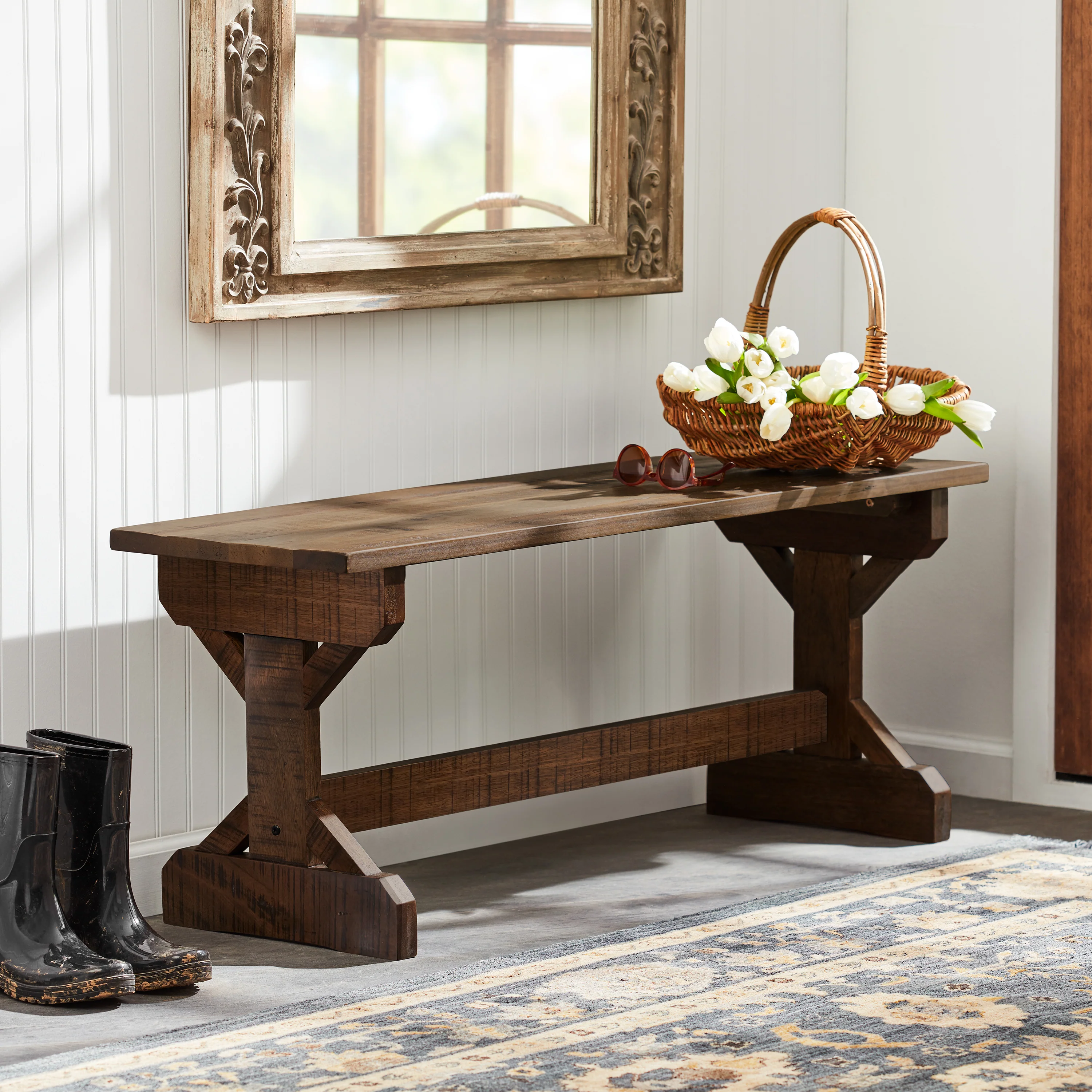 Farmhouse Bench - Image 3