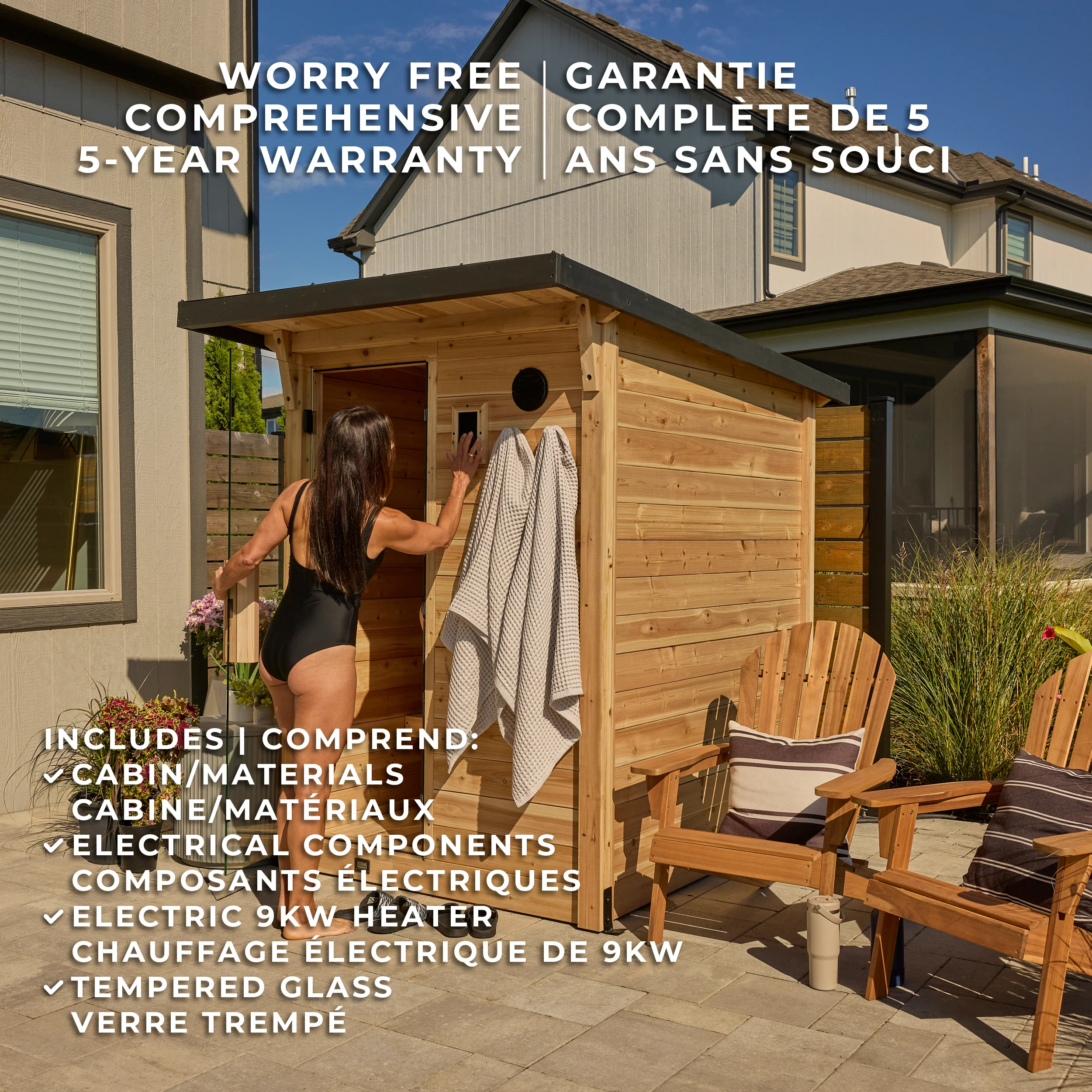 Henley Outdoor Cabin Sauna – 2-4 Person - Image 3