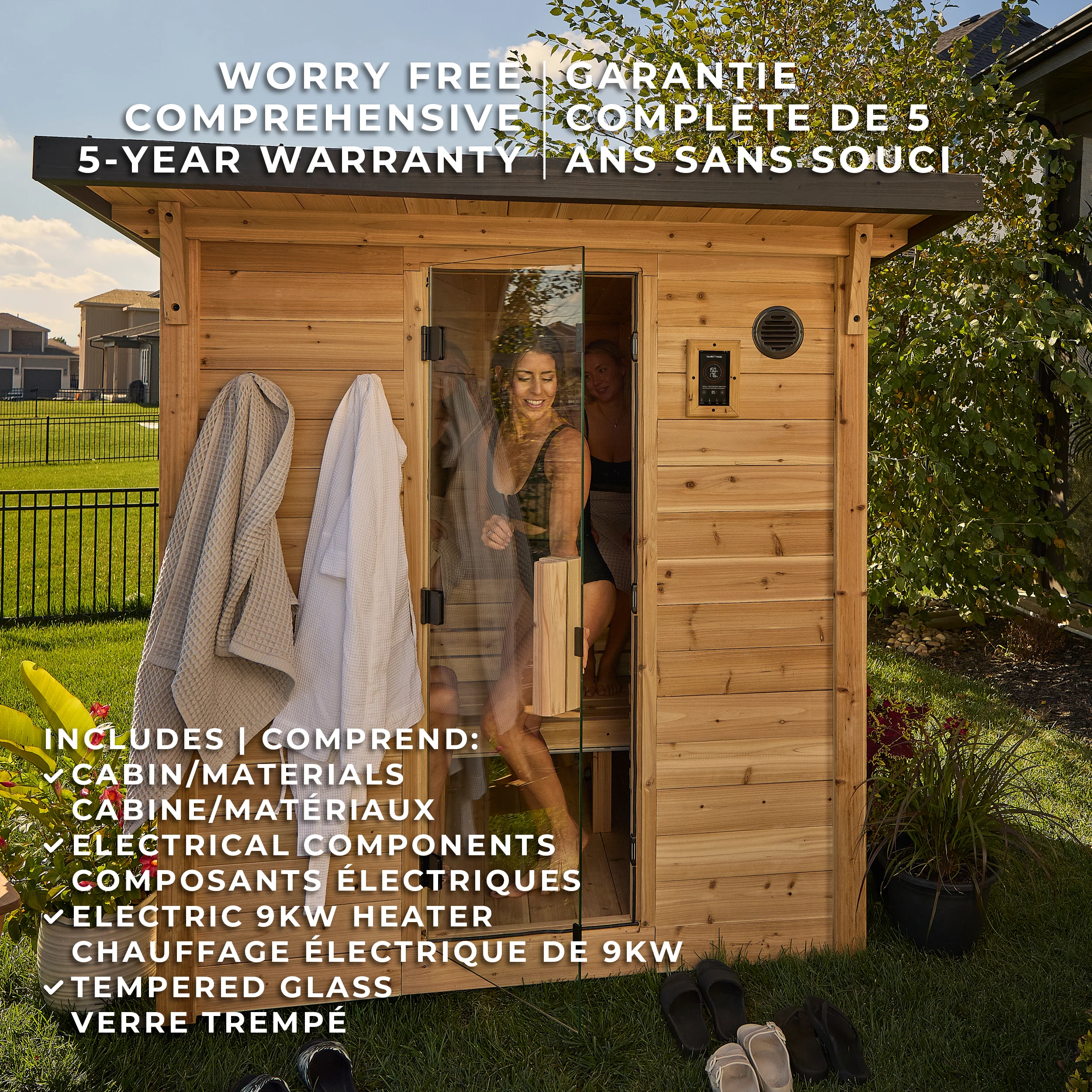 Henley Outdoor Cabin Sauna – 4-6 Person - Image 3