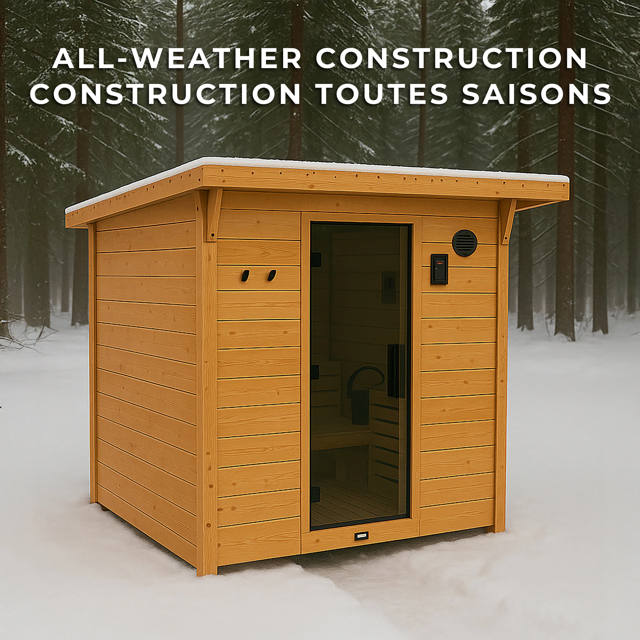 Henley Outdoor Cabin Sauna – 2-4 Person - Image 6