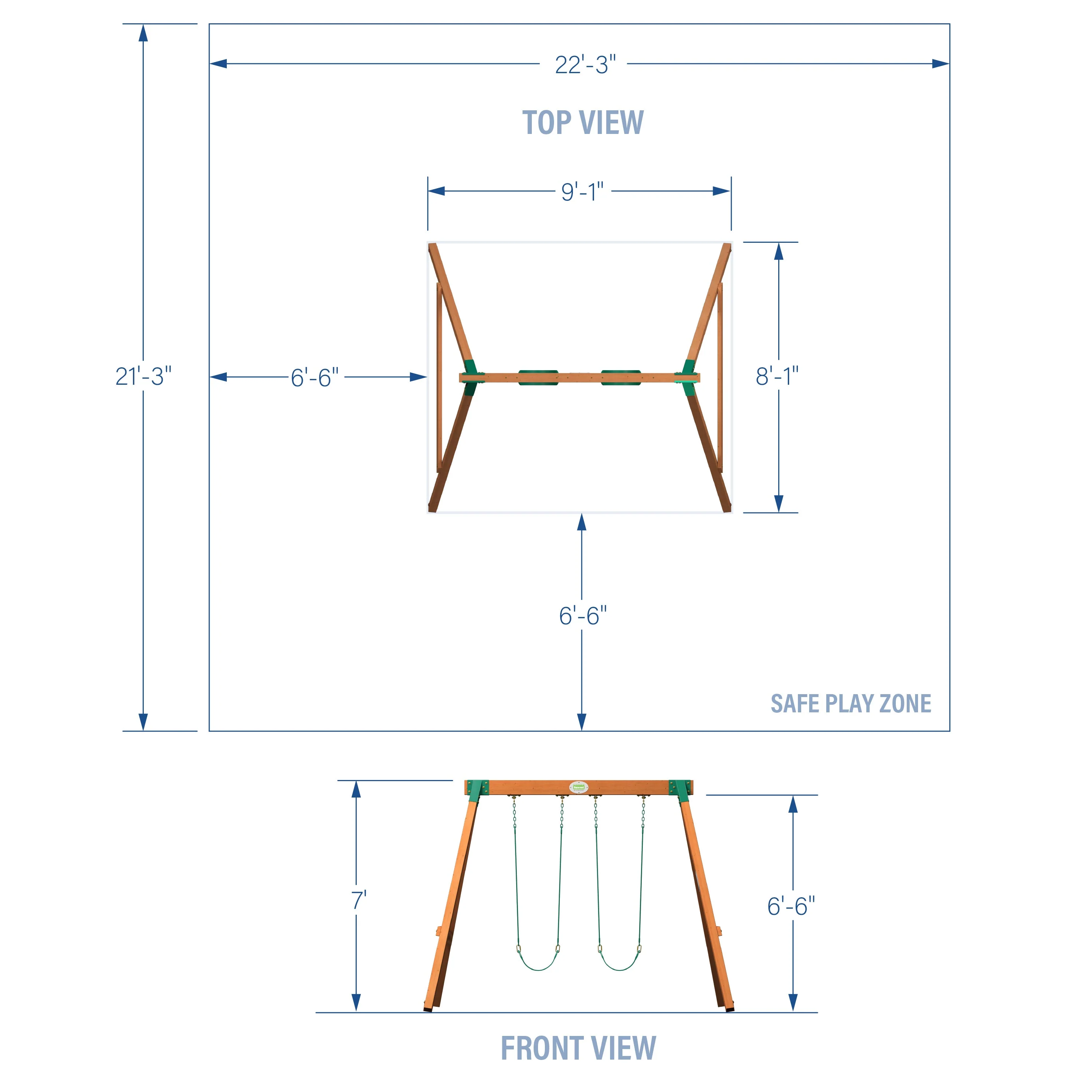 Heavy-Duty Durango Swing Set - Image 10
