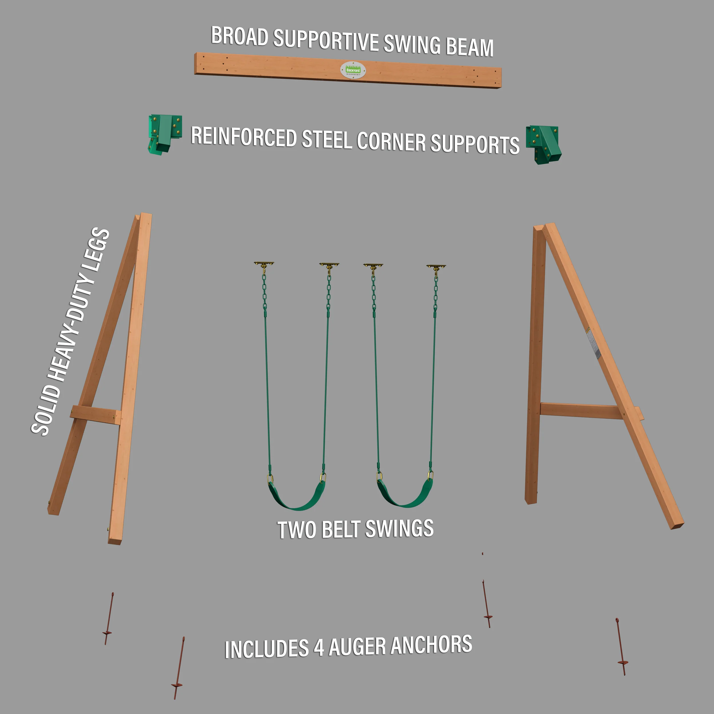 Heavy-Duty Durango Swing Set - Image 11