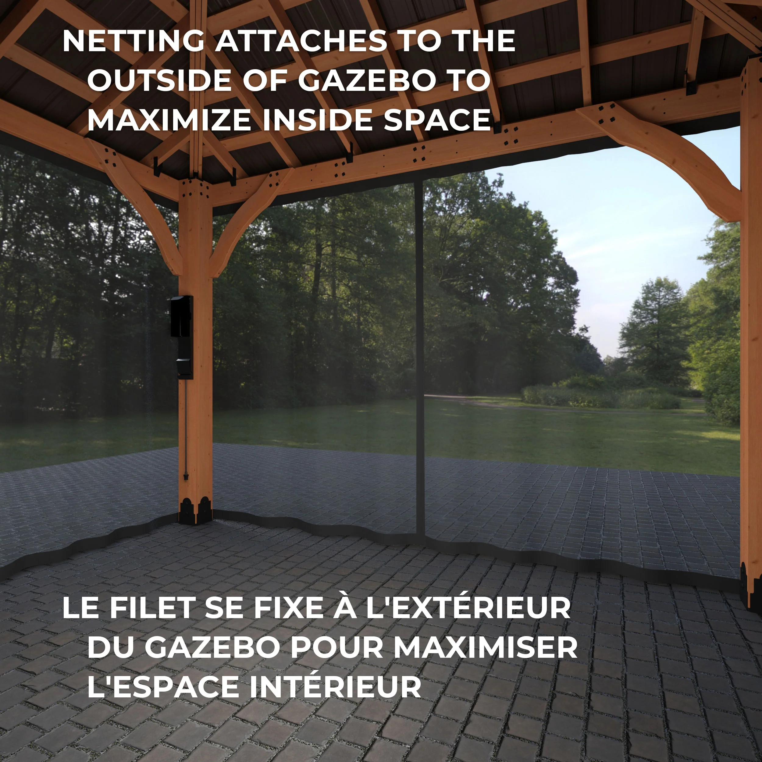 Mosquito Netting Kit-Arcadia Gazebo - Image 4