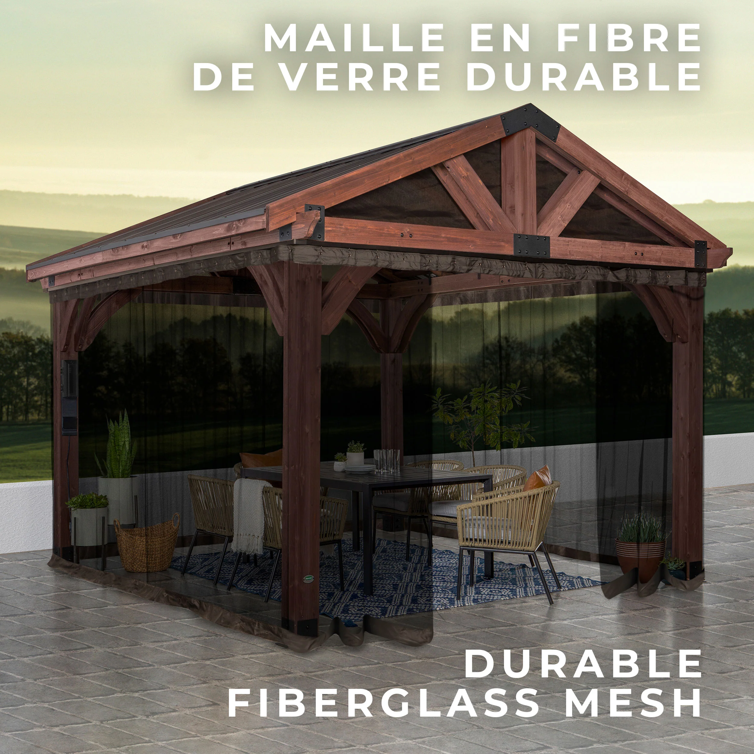 Mosquito Netting Kit-Arlington Gazebo - Image 3