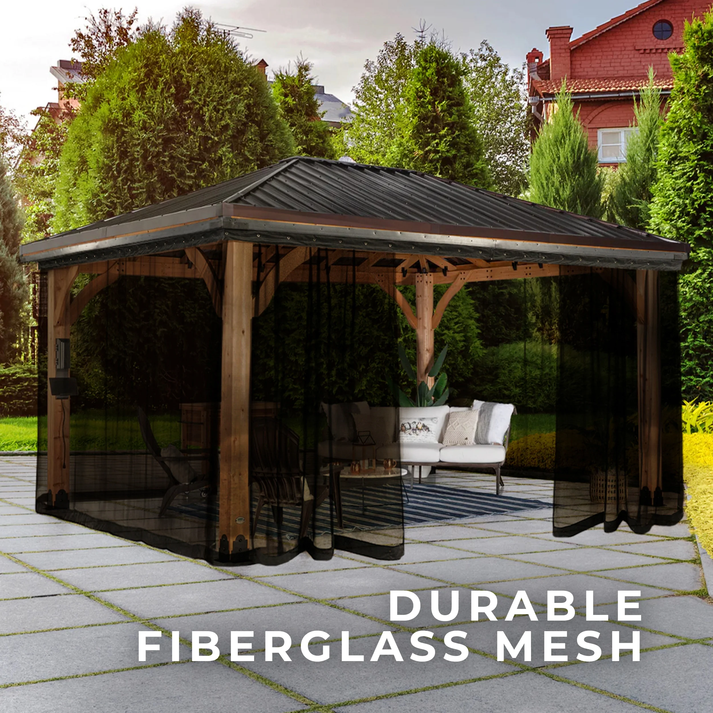 Mosquito Netting Kit-Barrington Gazebo - Image 3