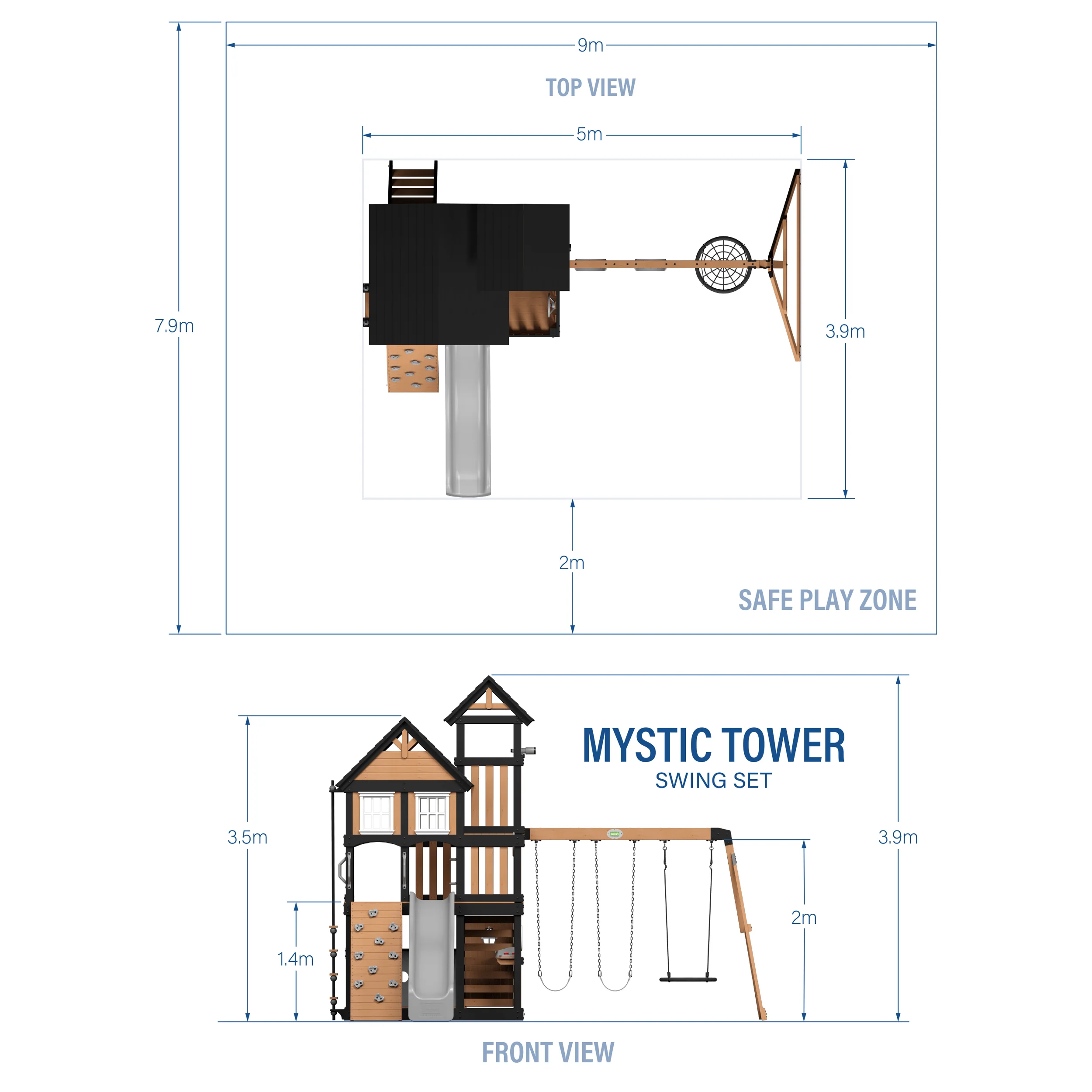 Mystic Tower Swing Set - Image 2