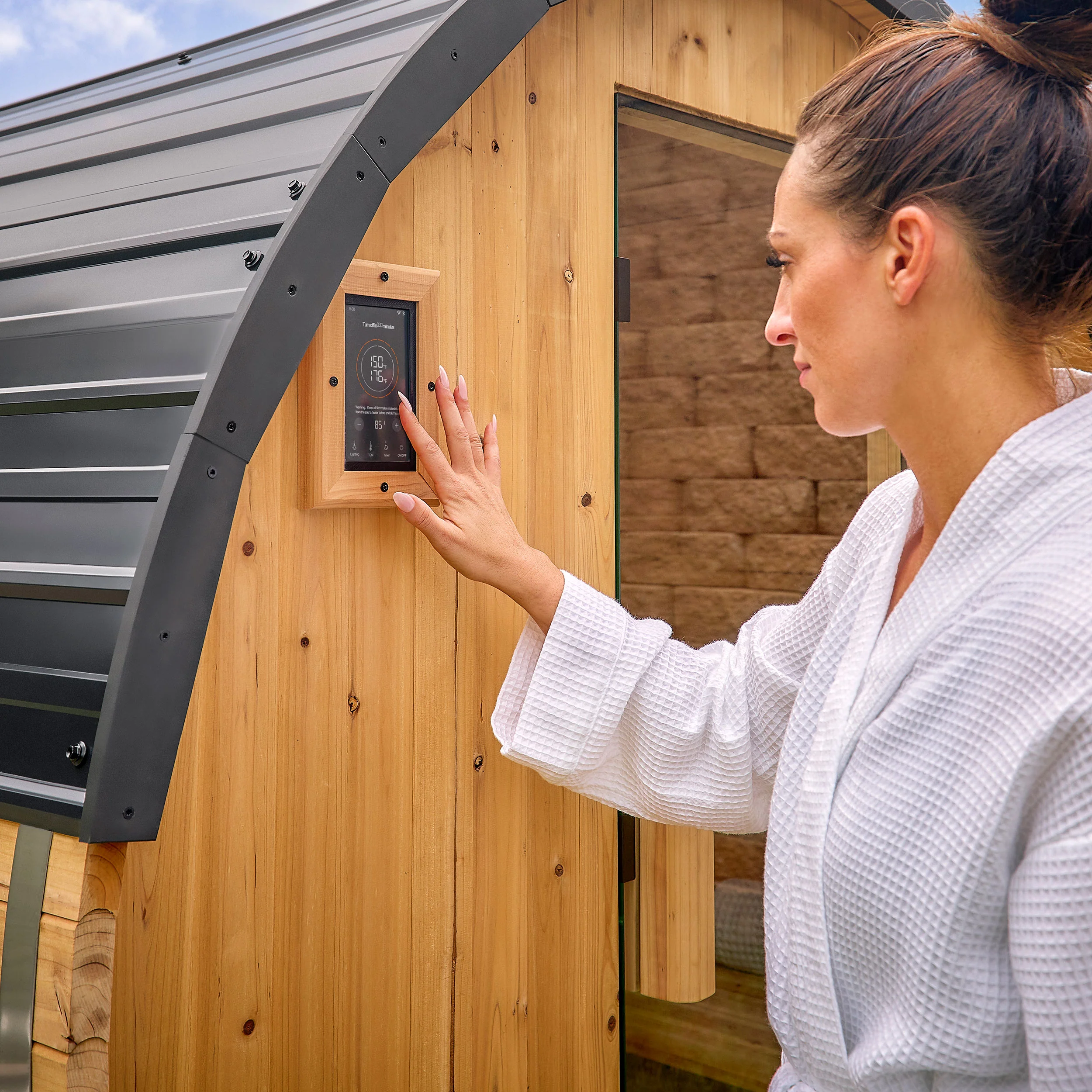 Paxton Outdoor Barrel Sauna – 2-4 Person - Image 12