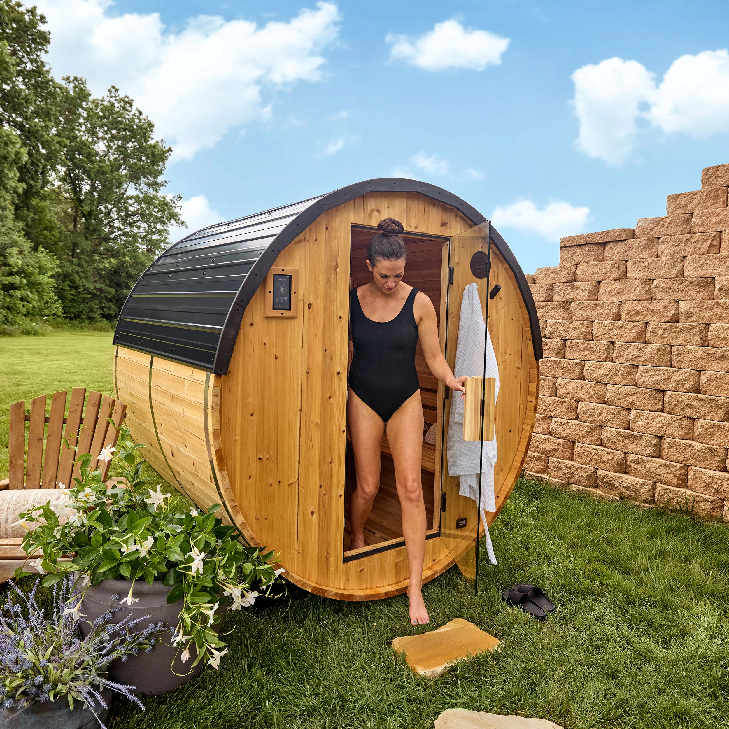 Paxton Outdoor Barrel Sauna – 2-4 Person - Image 13