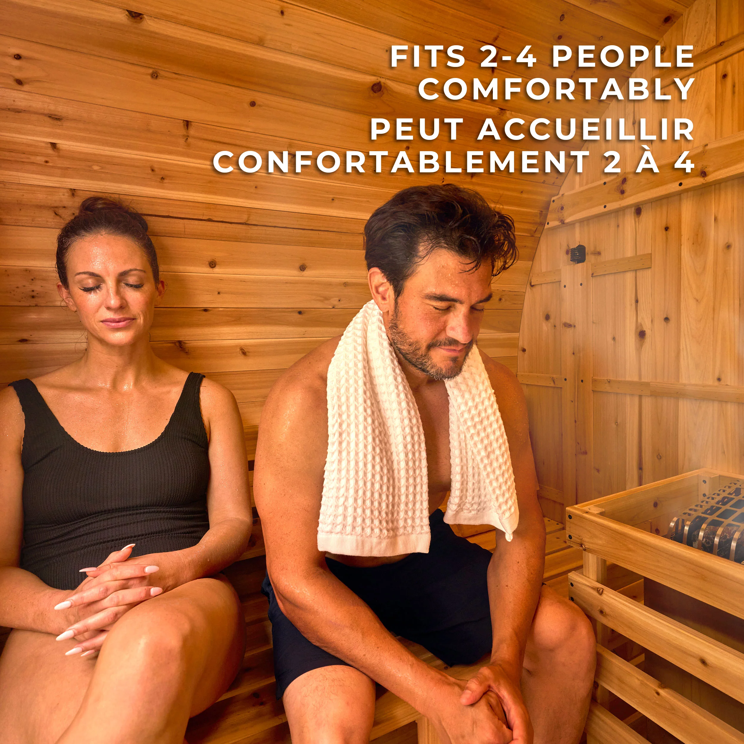 Paxton Outdoor Barrel Sauna – 2-4 Person - Image 8
