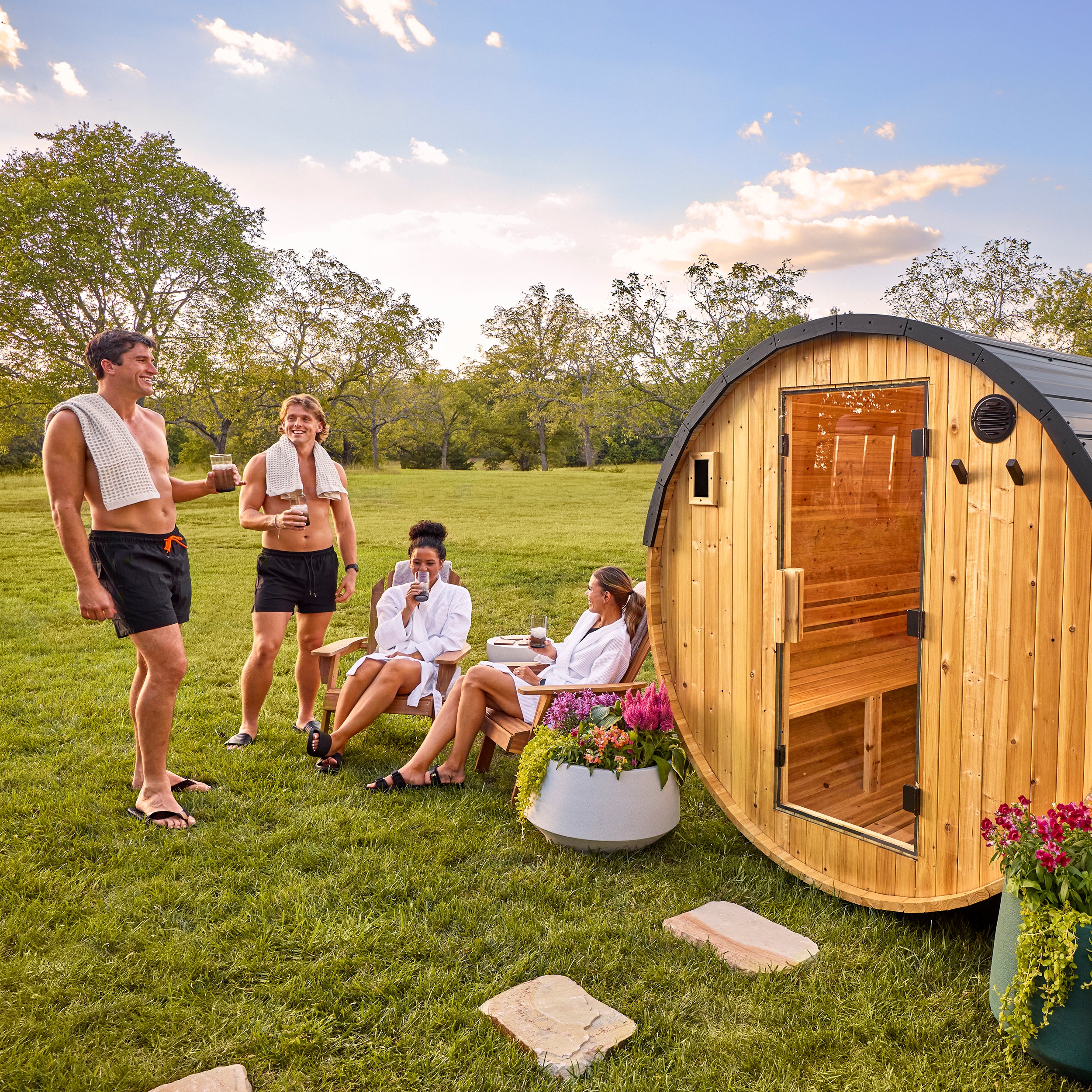 Paxton Outdoor Barrel Sauna – 4-6 Person - Image 11