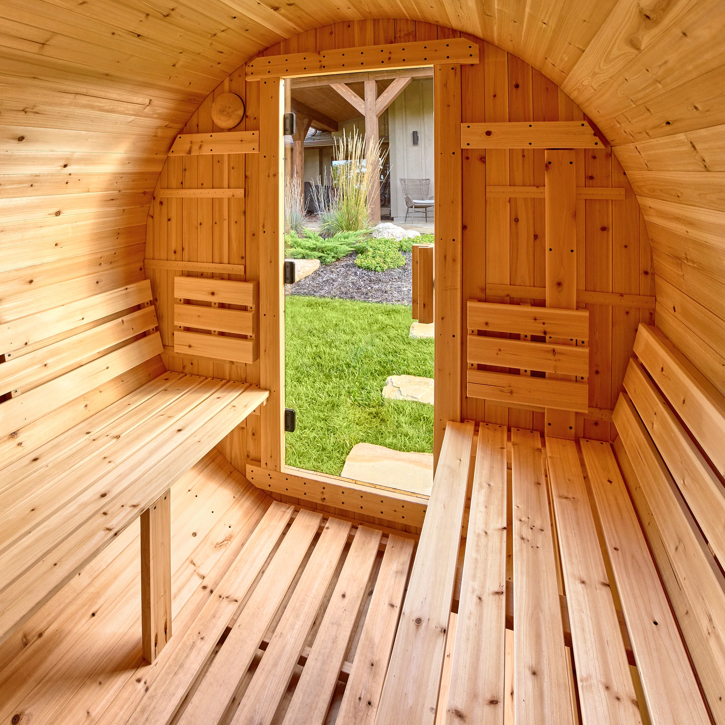 Paxton Outdoor Barrel Sauna – 4-6 Person - Image 9