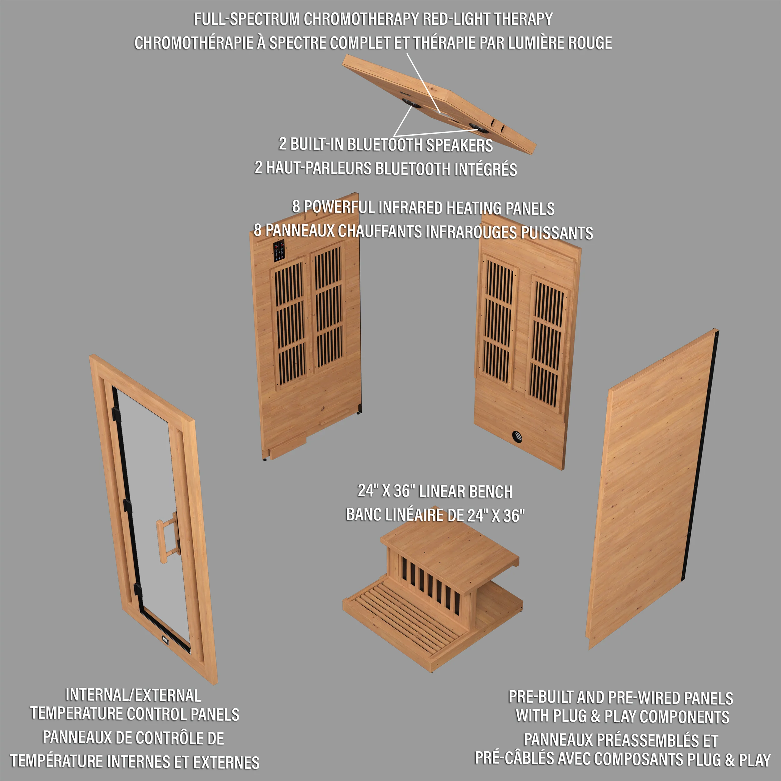 Rylan Indoor Infrared Sauna – 1 Person - Image 14