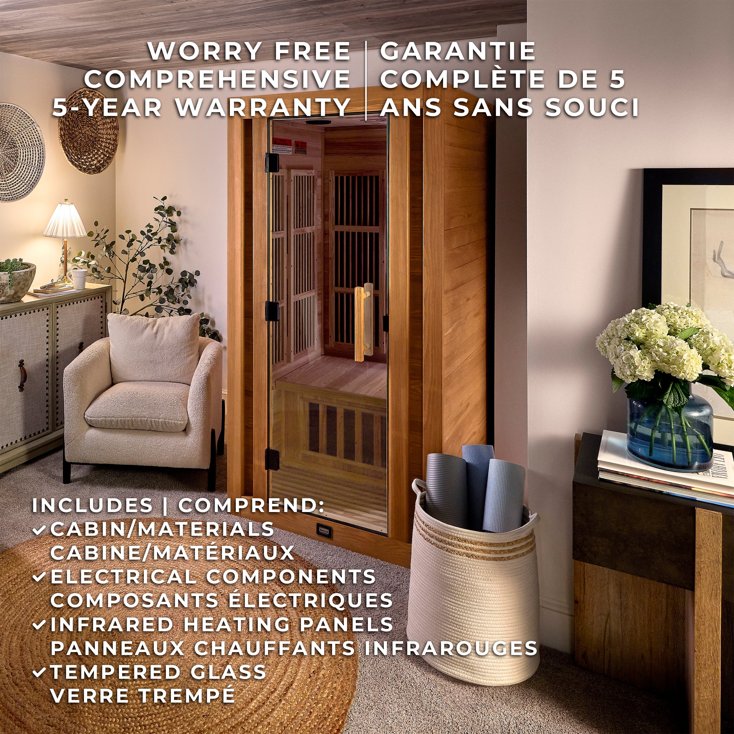 Rylan Indoor Infrared Sauna – 1 Person - Image 3