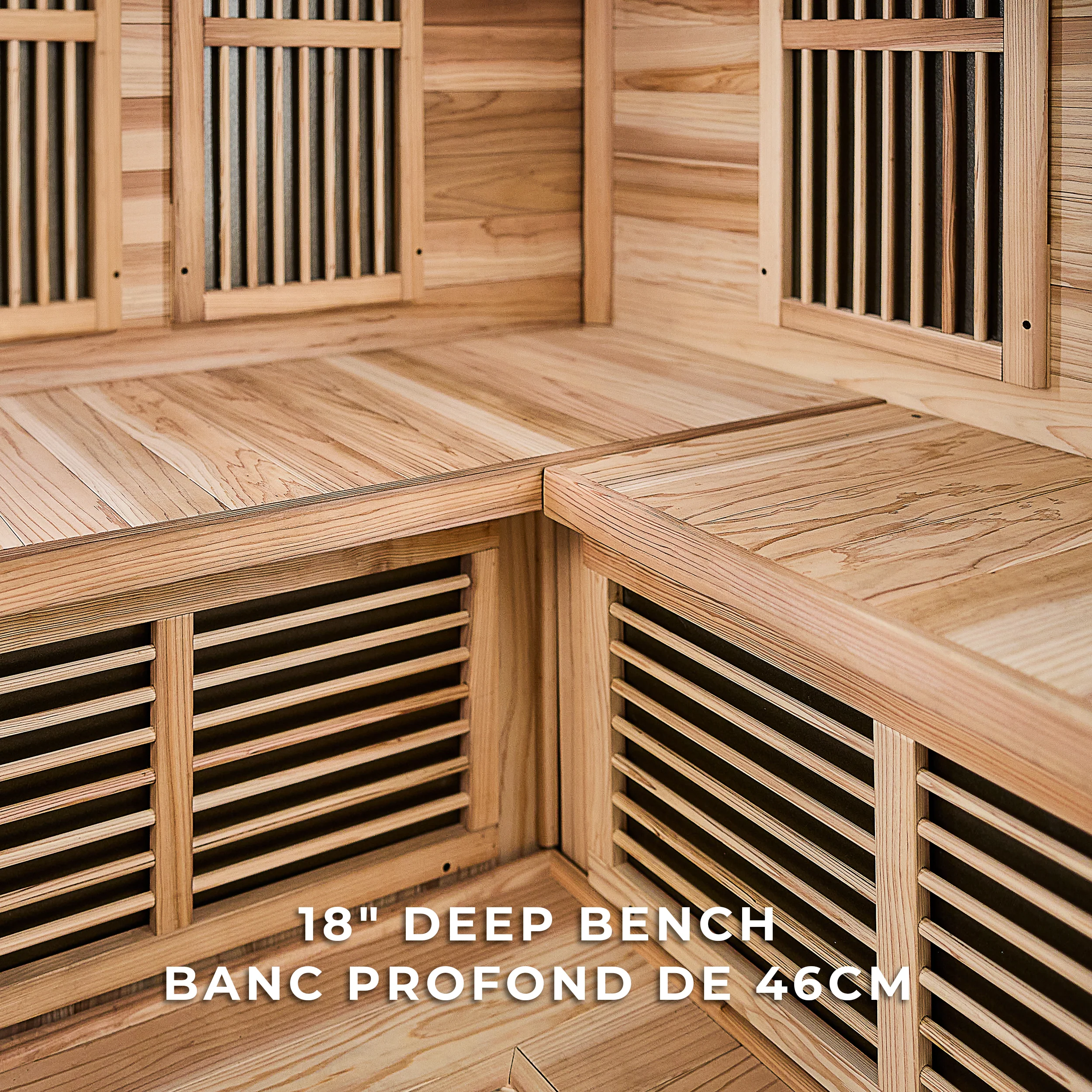 Rylan Indoor Infrared Corner Sauna – 4 Person - Image 7