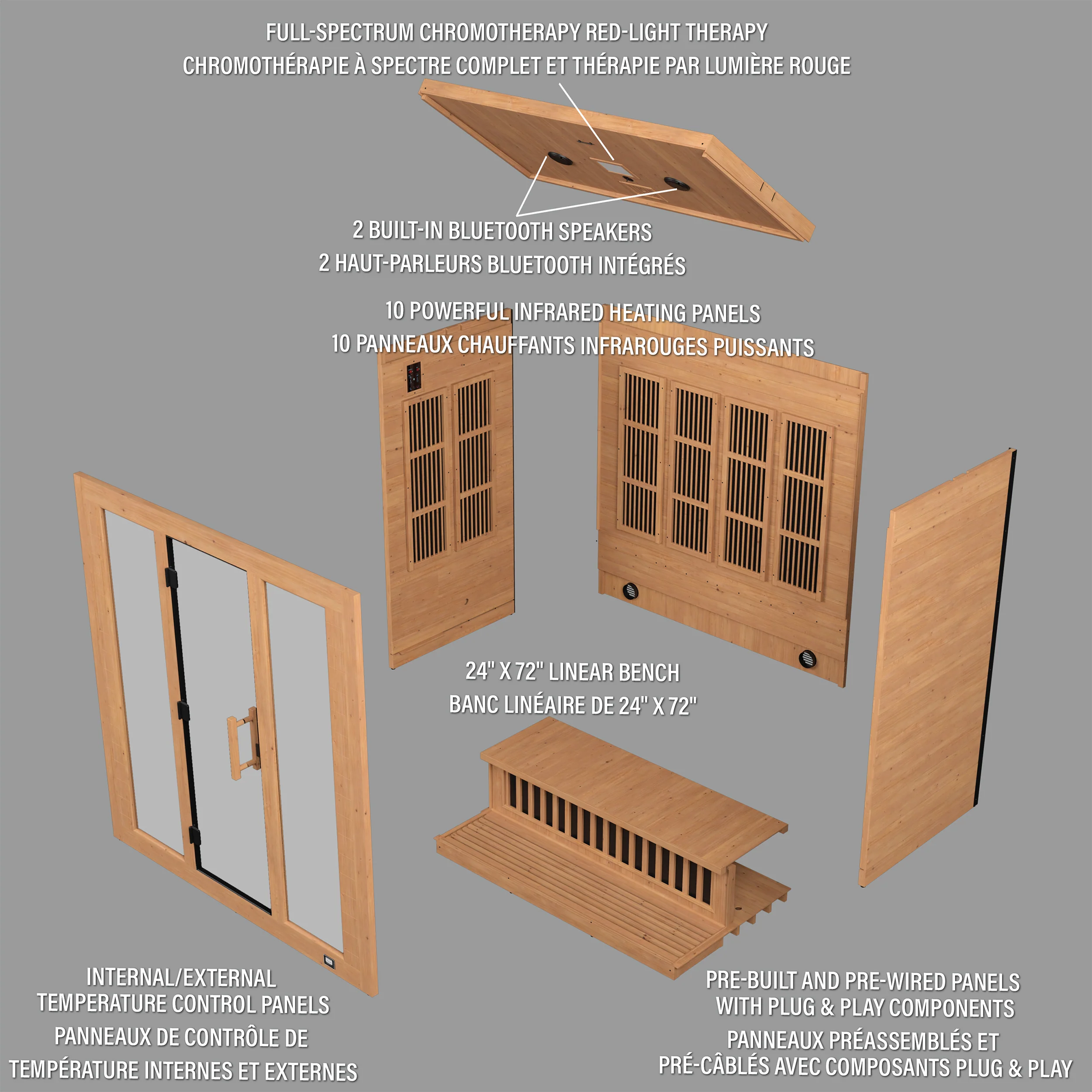 Rylan Indoor Infrared Sauna – 4 Person - Image 12