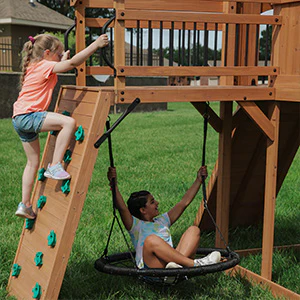 Sterling Point Swing Set with Gray Wave Slide - Image 3