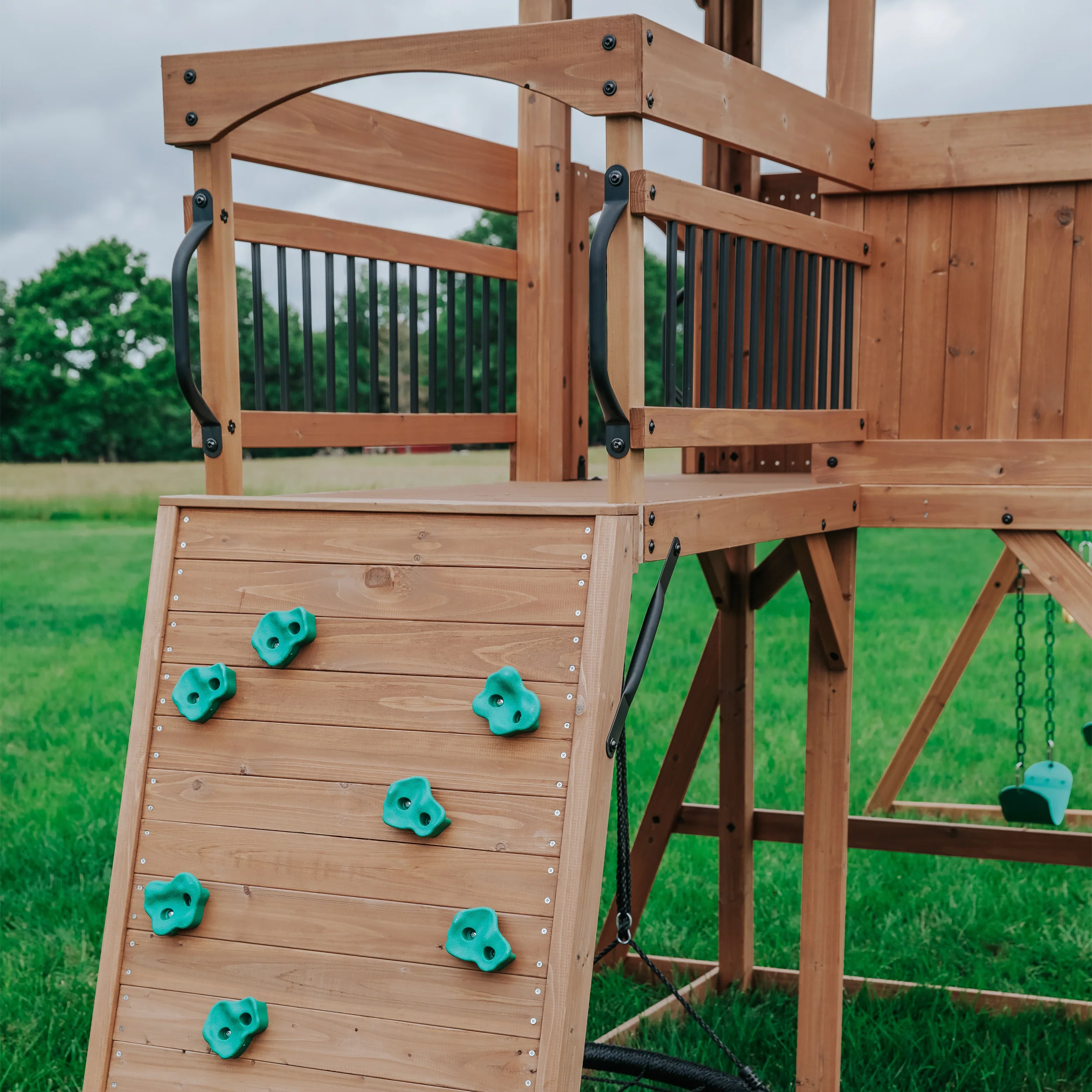 Sterling Point Swing Set with Gray Wave Slide - Image 5