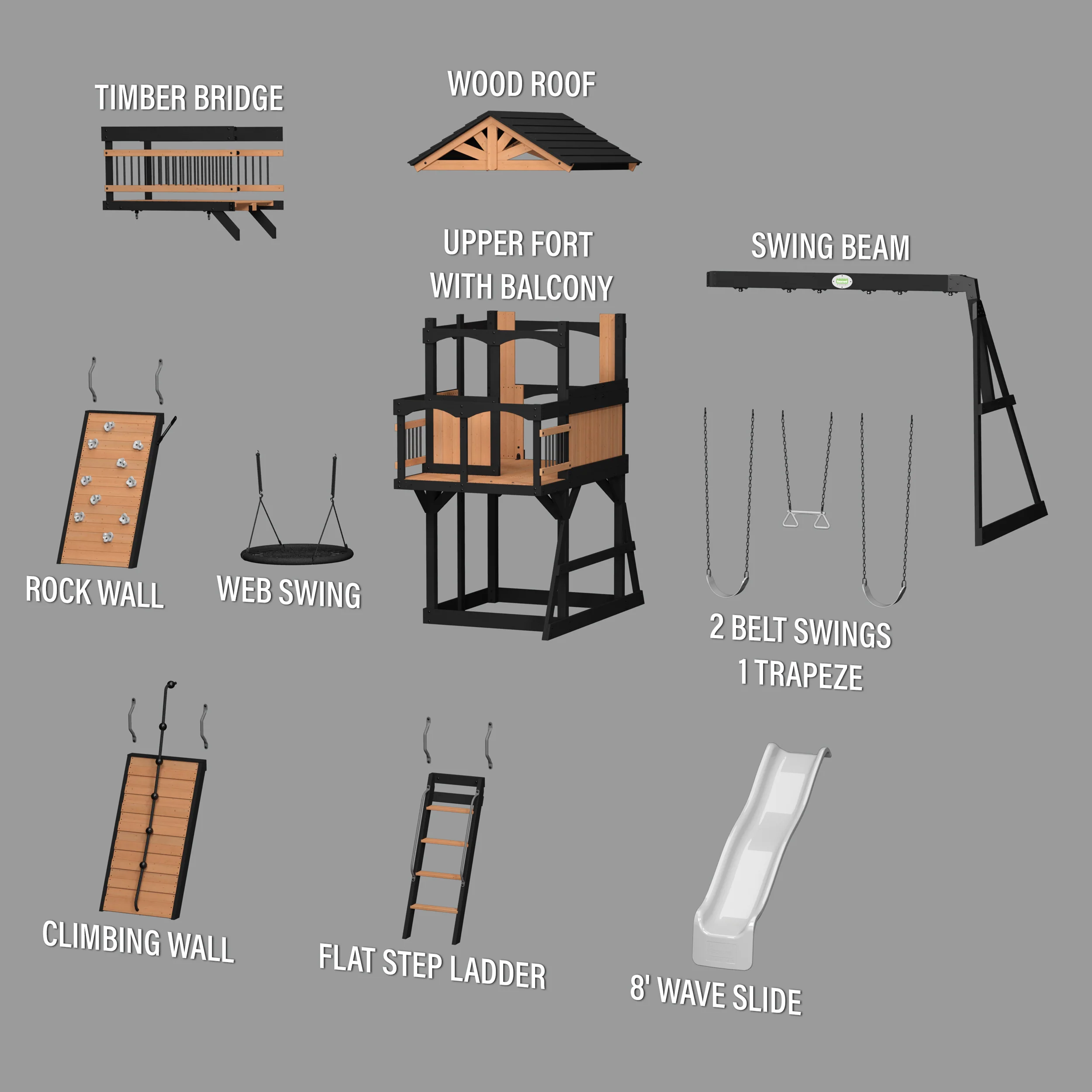 Timber Crossing Swing Set - Image 16