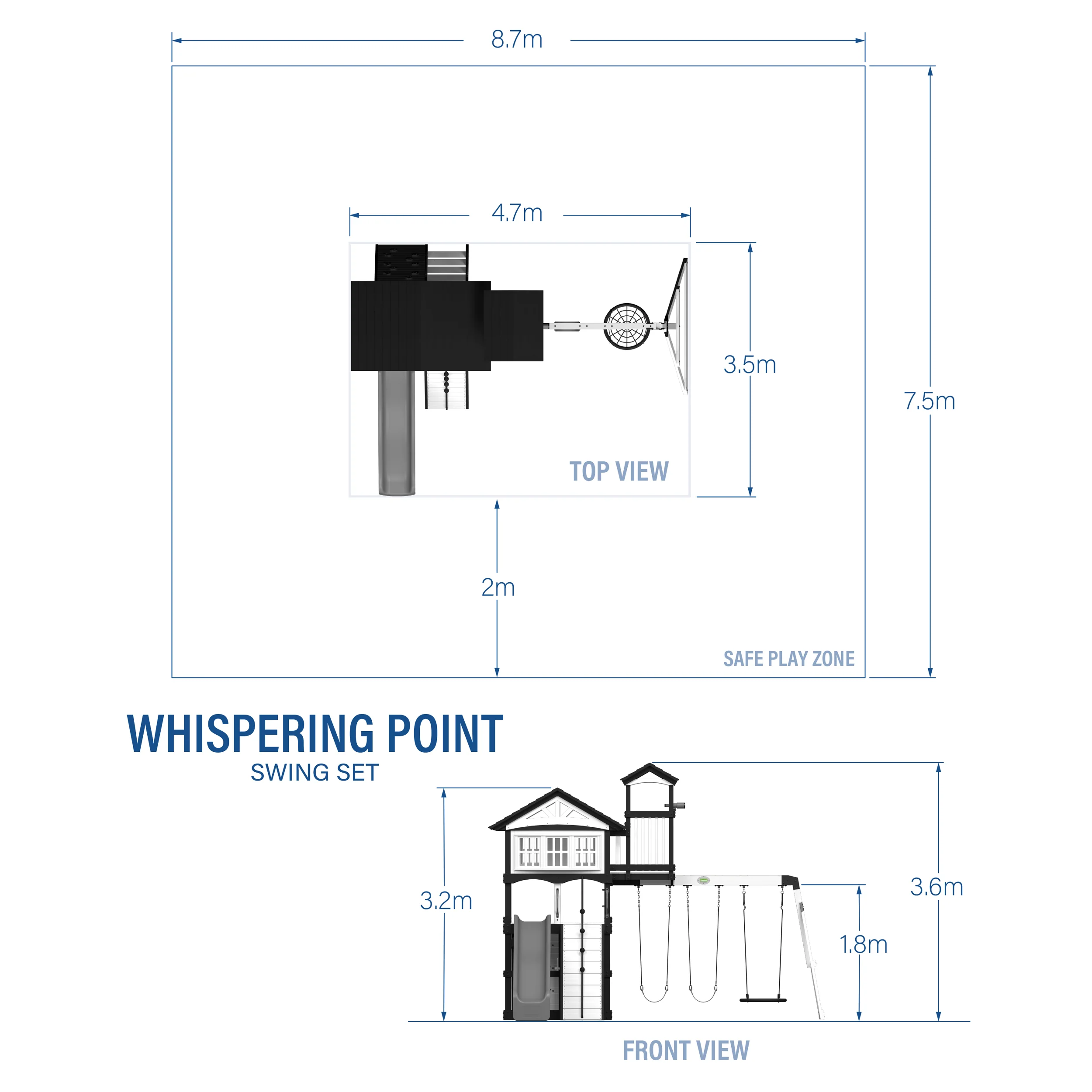 Whispering Point Swing Set - Image 2