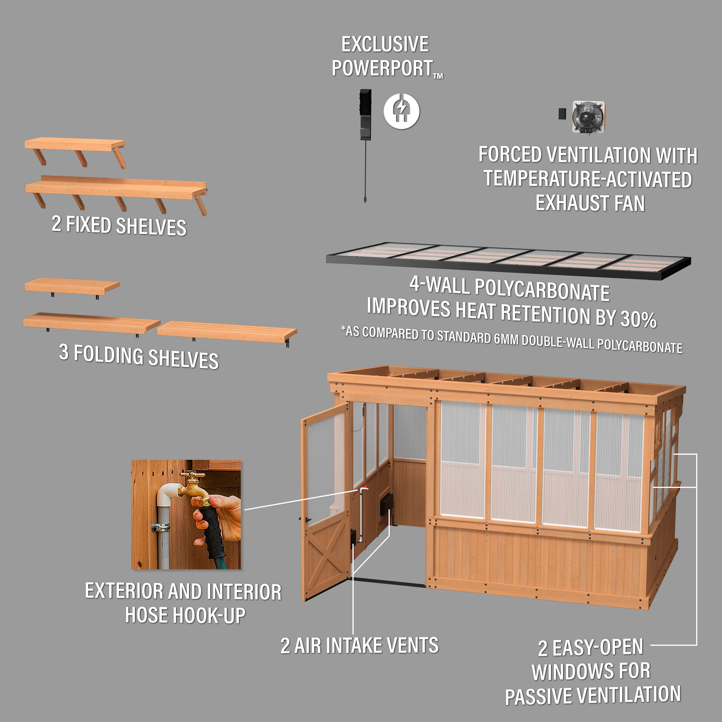 Zalie Greenhouse (12ft x 7ft) - Image 15